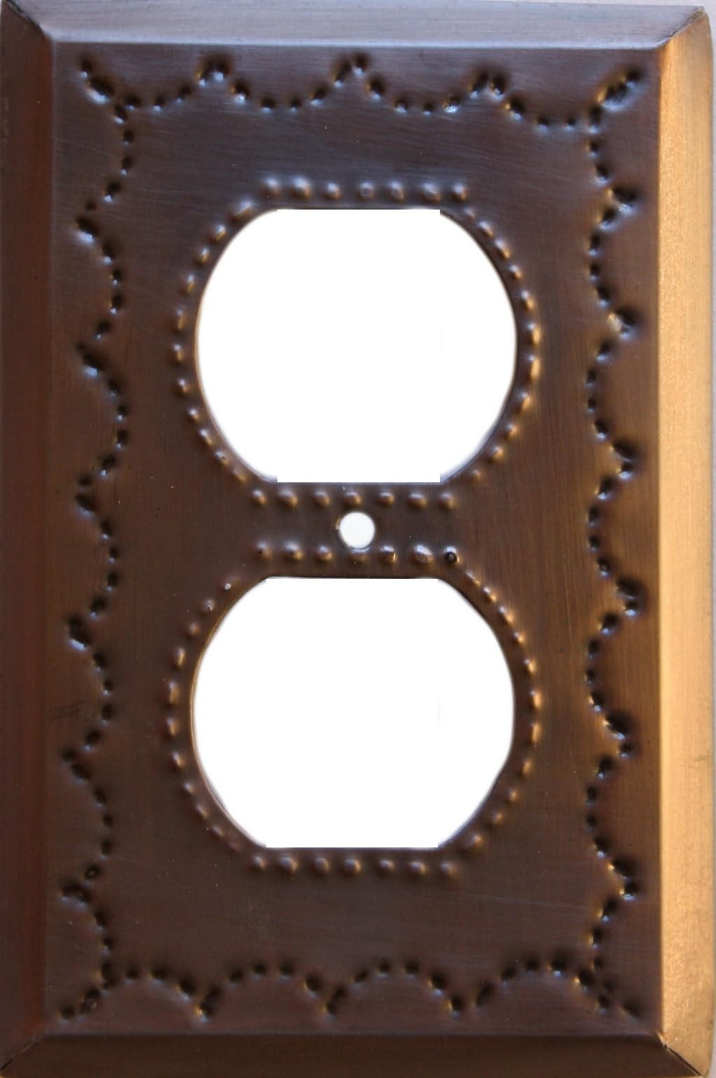 Fine Crafts Imports Outlet Antique Tin Switchplate Ivory 3 Inch Standard
