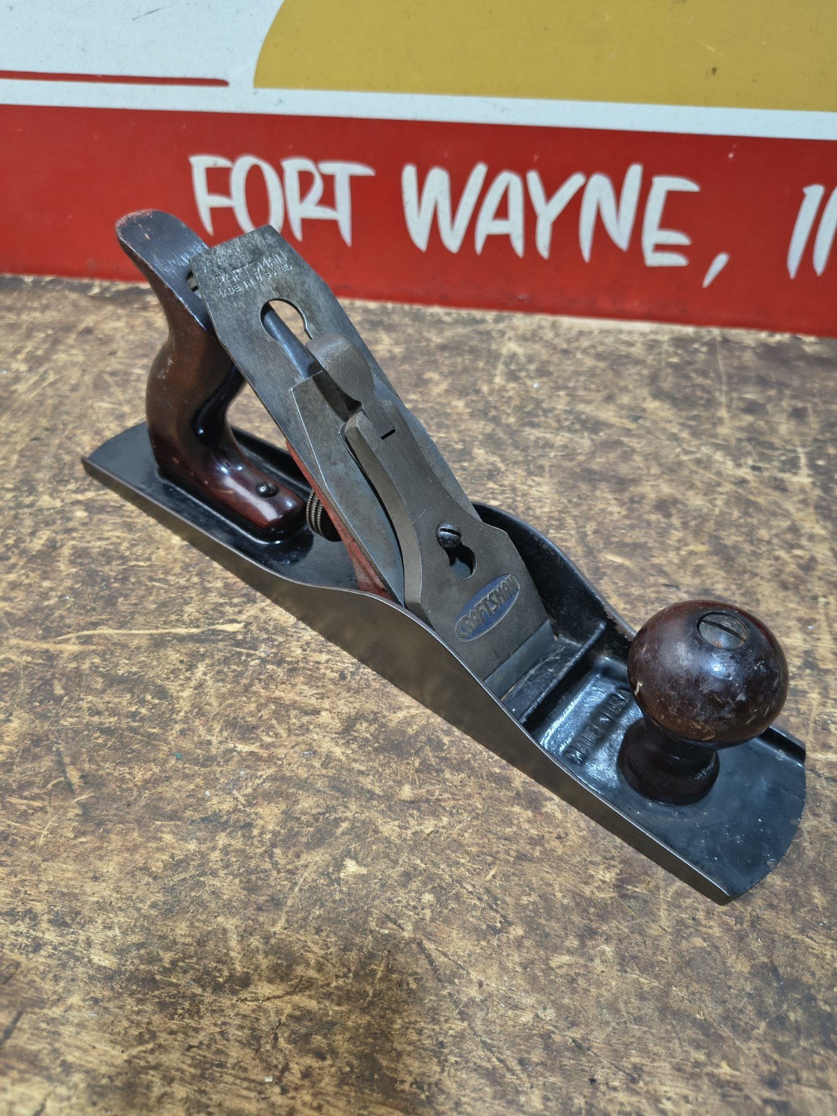 Vintage Craftsman No. 5 Size Wood Working Plane Craftsman Logo Blade