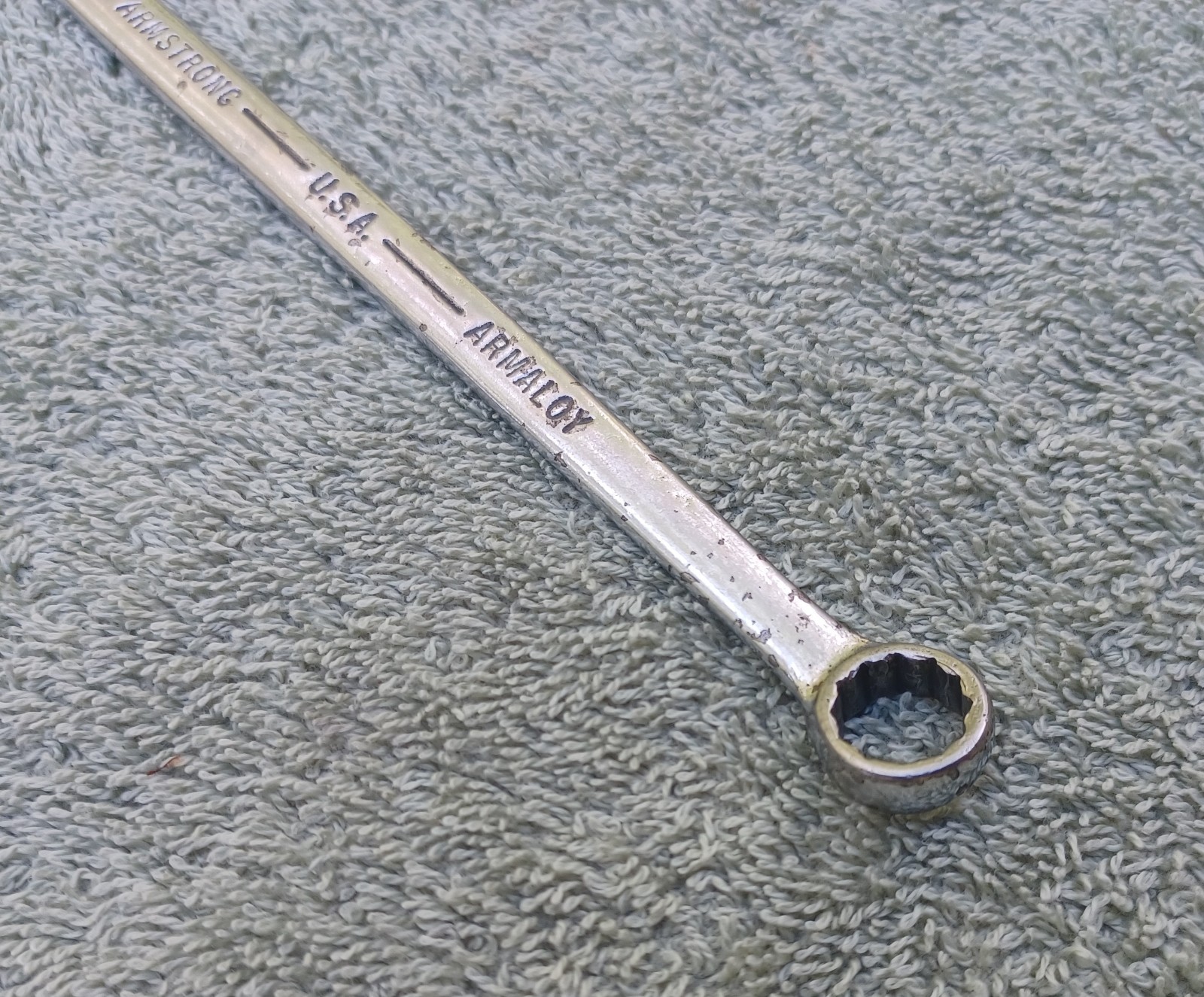 Vintage Armstrong ARMALOY 12-pt Combination Wrench 1160-L, 3/8″ USA