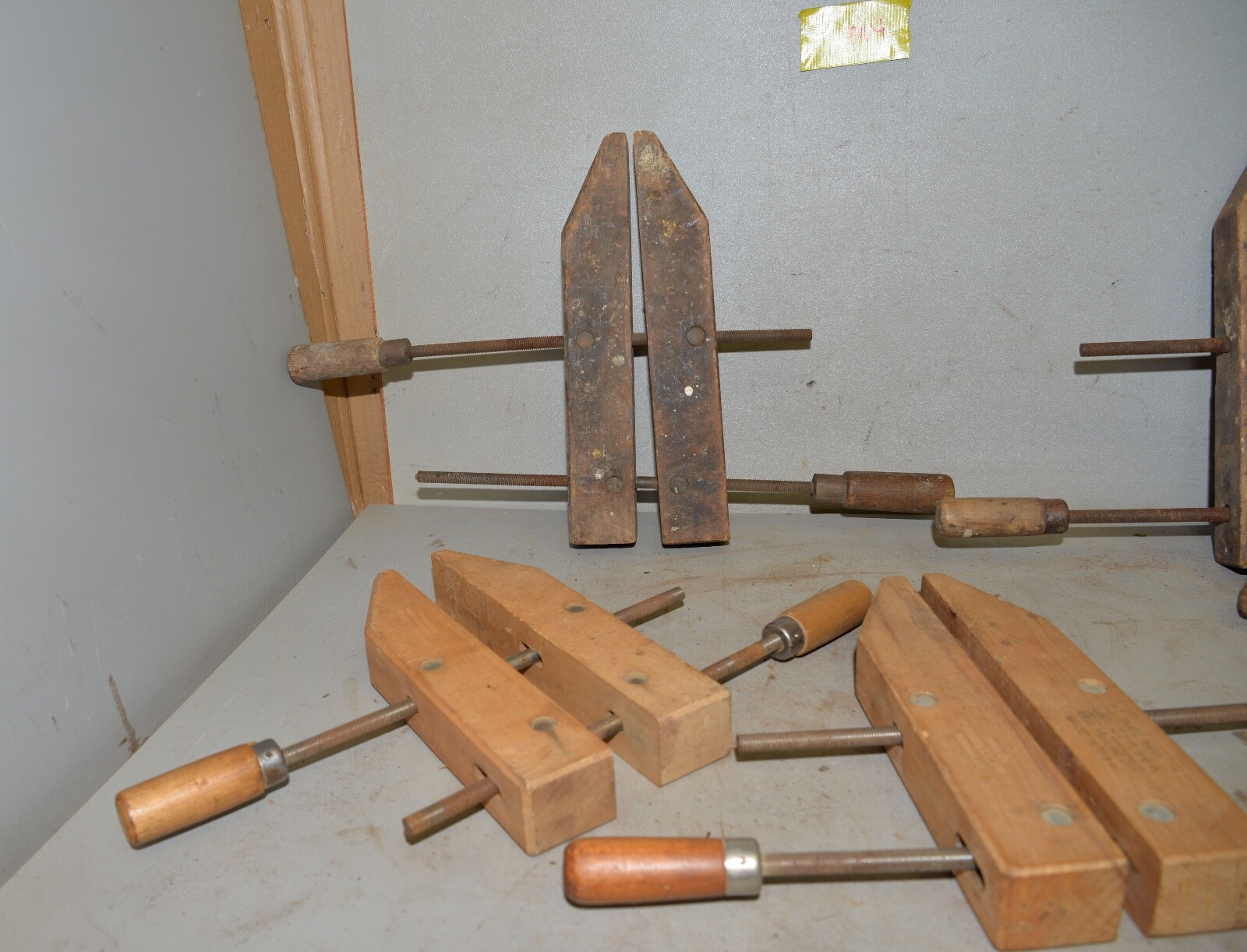 5 Adjustable Clamp Co Jorgensen & more wood workers cabinet maker tool lot M4