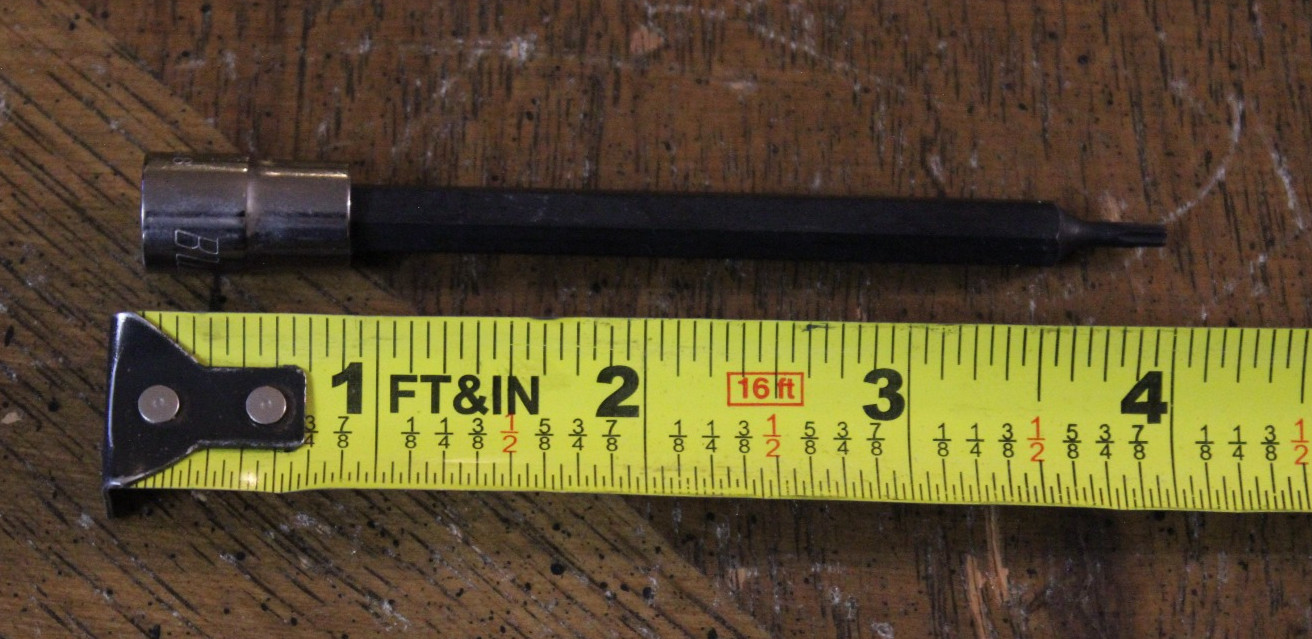 Blue Point BLPTL148TP T8 TORX Long Tamper Proof Bit Socket Driver 1/4″ Drive