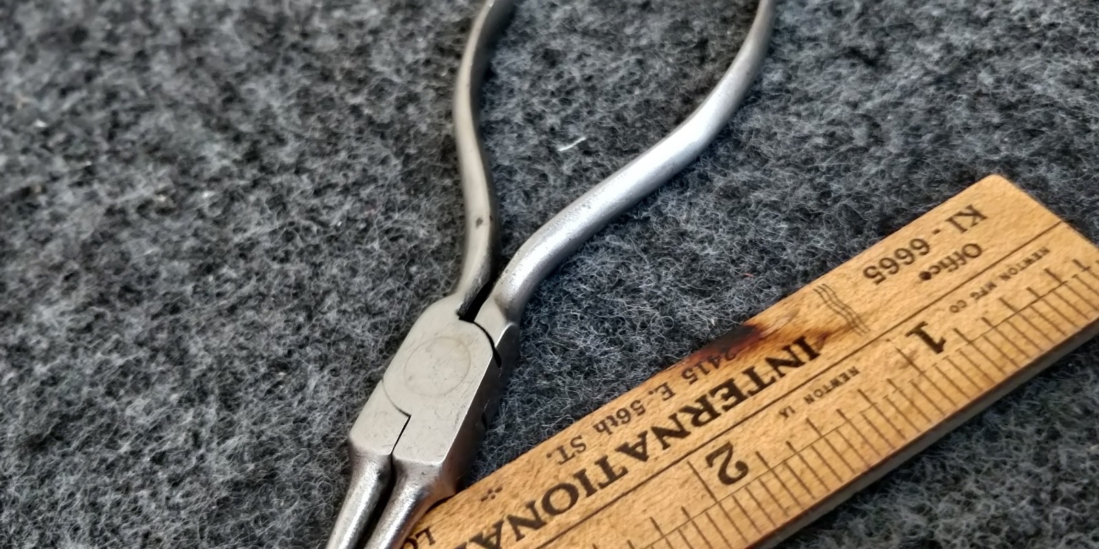 Vintage UTICA Round Nose pliers #21 4-1/2″ USA Wire Working Pliers