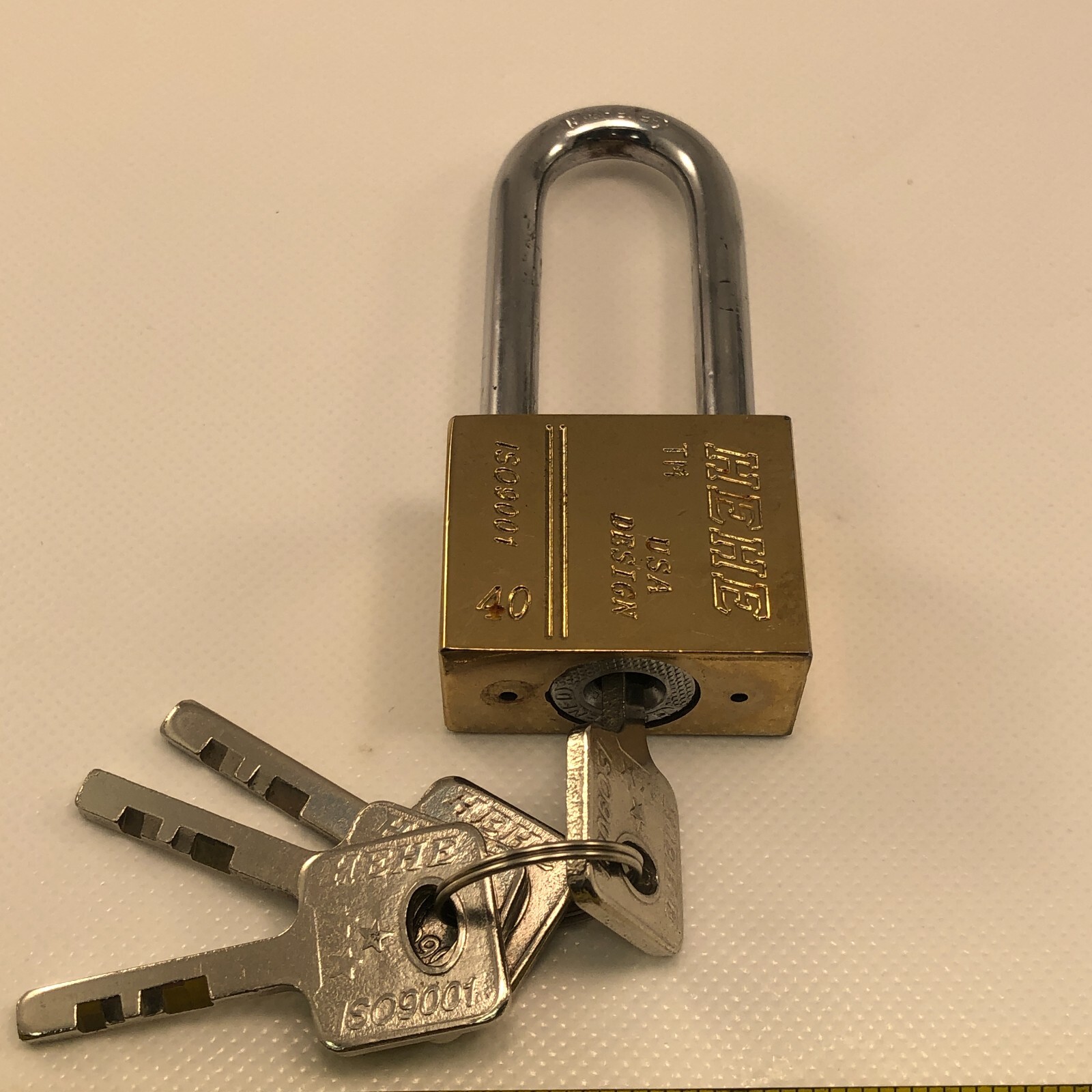 HEHE Padlock, #40 USA design 4-KEYS EGYPTIAN Nice Fast Ship