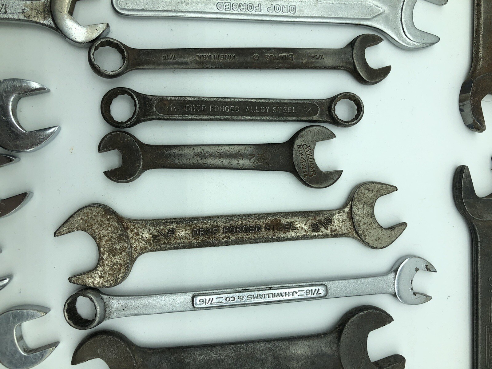 Lot 29 Vintage Wrench S-k Williams Bonney Superrench Great Neck Forged USA Bundl