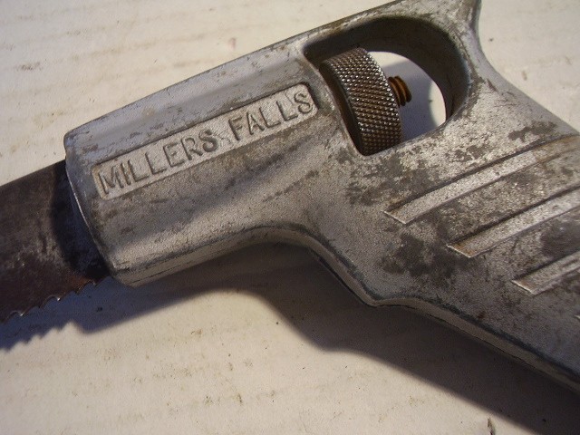 Vintage Millers Falls Pistol Grip Compass Saw – 10″ Blade used FREE SHIPPING