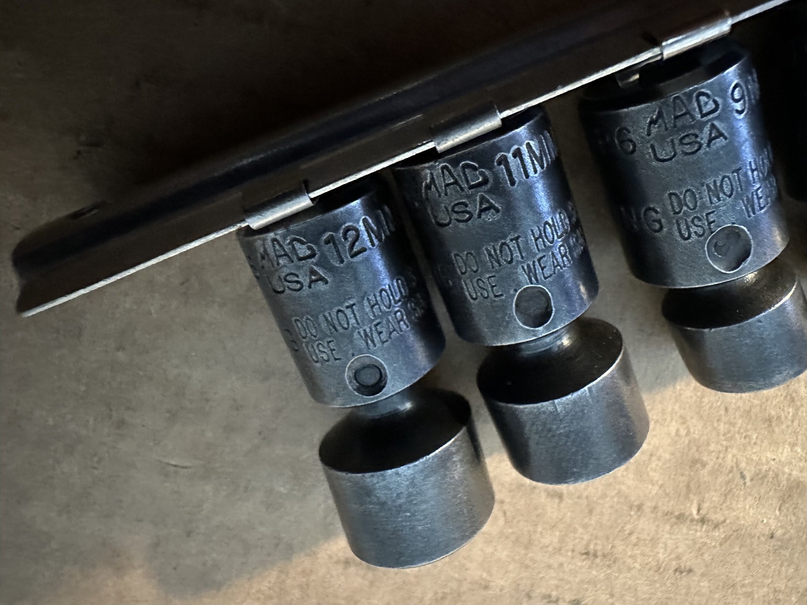 MAC TOOLS 1/4″ DRIVE 7 PIECE METRIC SWIVEL IMPACT SOCKETS 5.5 MM – 12 MM USA