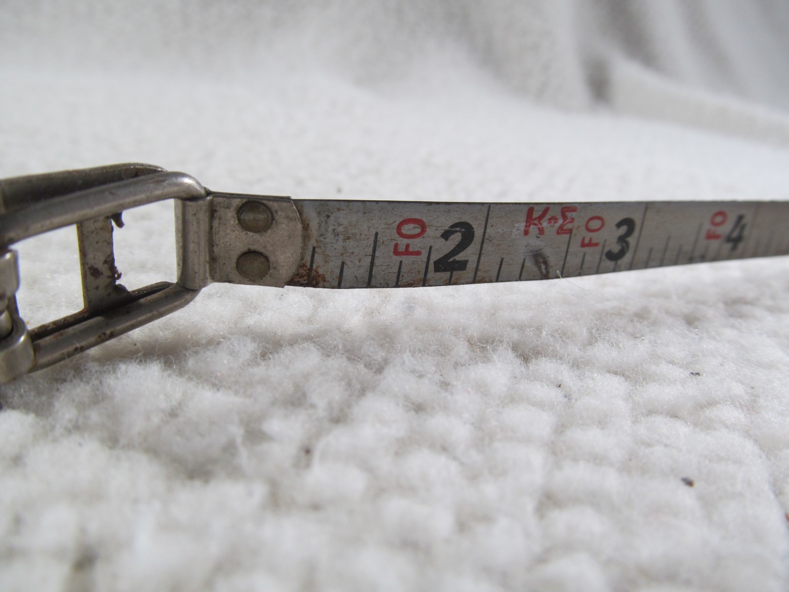 Vintage Keuffel & Esser Co. Favorite Wyteface 50ft Steel Tape Measure