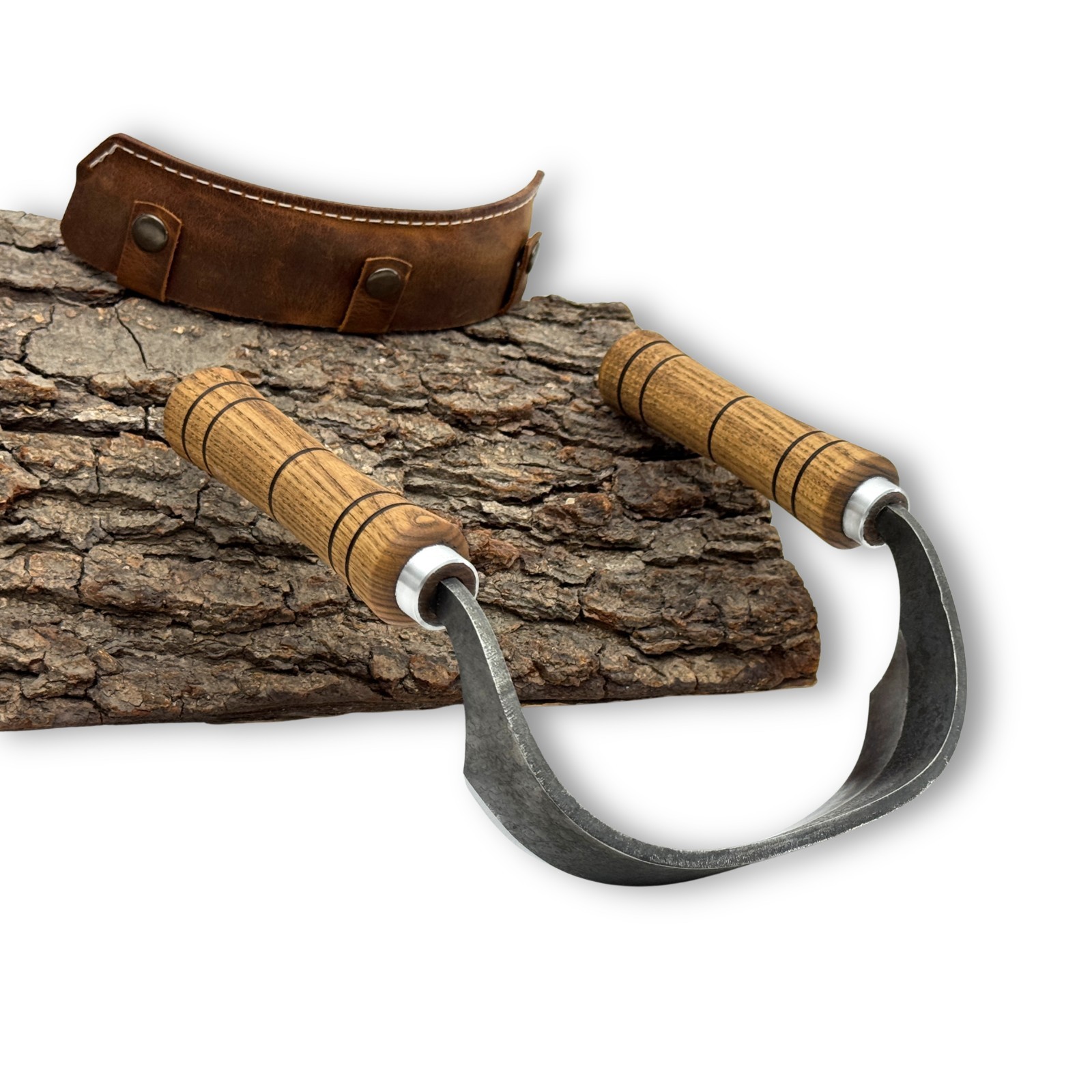 Hand-Forged Inshave Knife for Chair Making Traditional Wood Shaping Tool Sheath