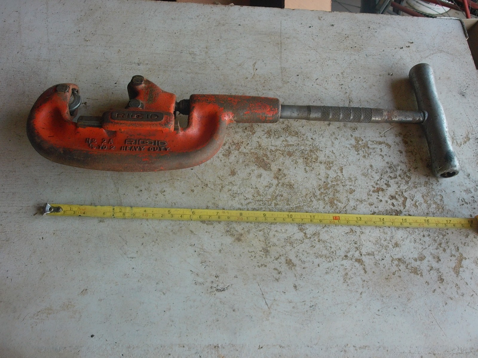 Vintage Ridgid Pipe Cutter Tool No. 2A 1/8 to 2″ Lot 26-36-10