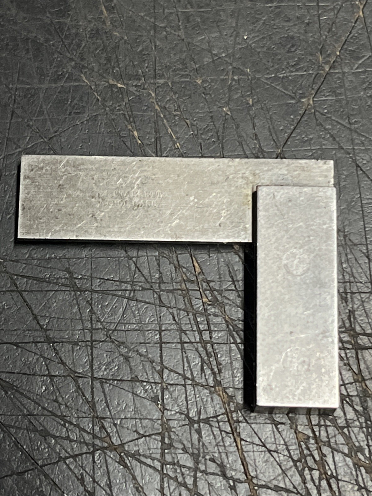 Vintage L. S. Starrett No. 20 Mini 1 3/8” Machinist Square USA Made