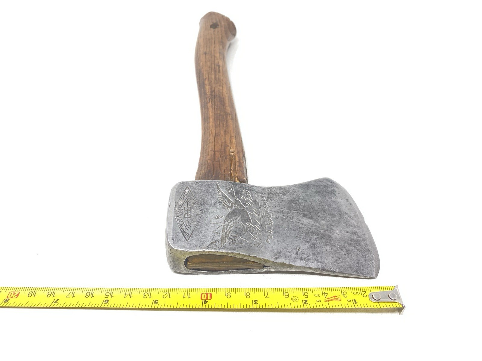 Shapleigh Hardware Diamond Edge For Sportsmen Hatchet Axe Duck Embossed Logo