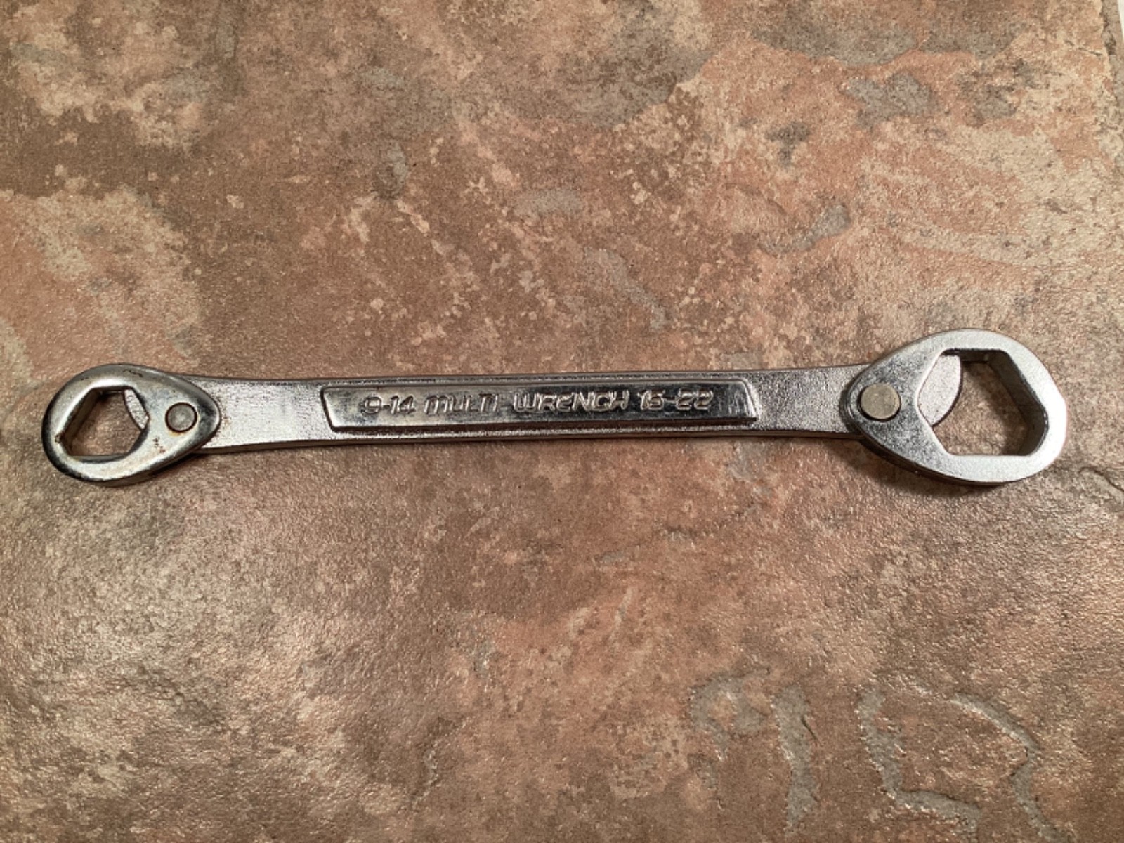 Vtg Multi Wrench Drop 9″ Forged Tool 3/8in.-13/16in. NOS 9mm-14mm & 15mm-22mm