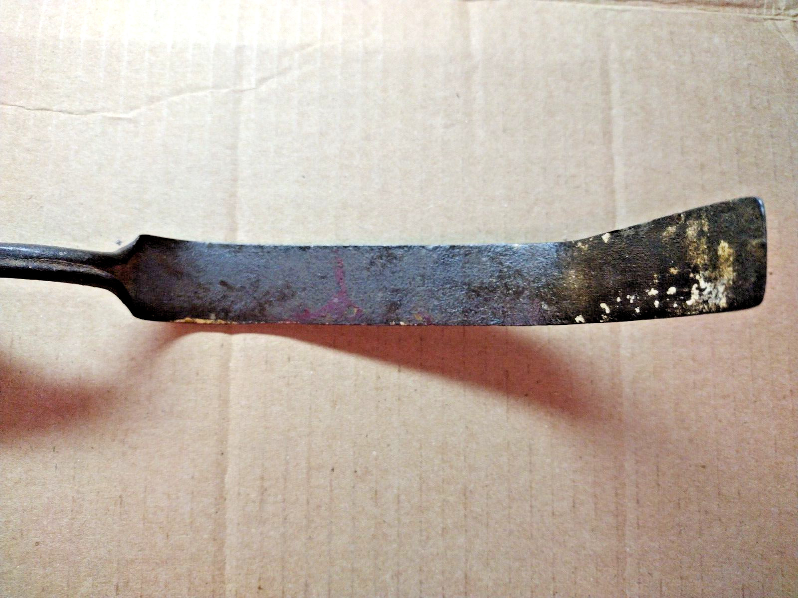Hot Bed Primitive Weeder 11-1/2″ Wood Handle Farm Tool Carbon Steel Antique 1900