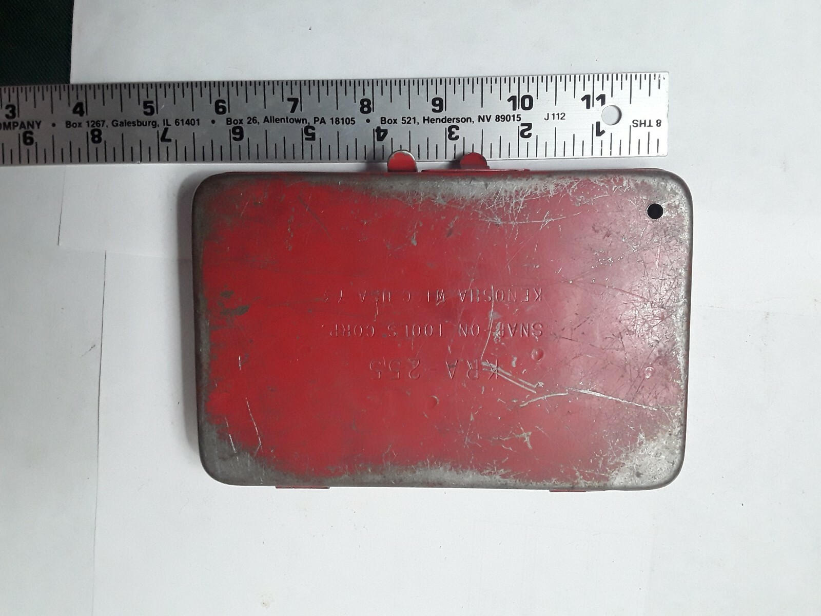 Vintage Snap On Box Kra255 Date Code 73