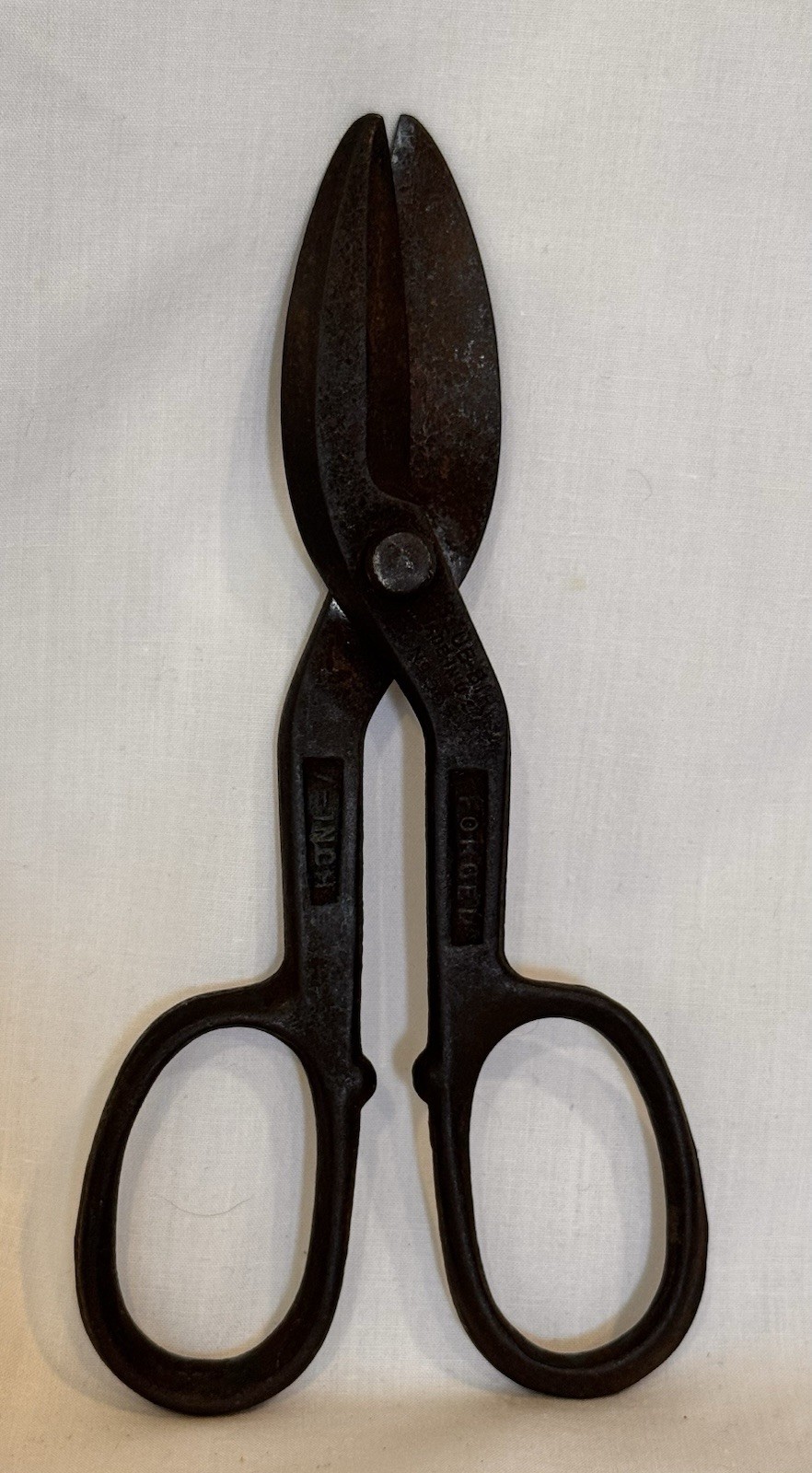 Vintage Forged Steel Tin Snips/Shears 7″ Long Made In USA