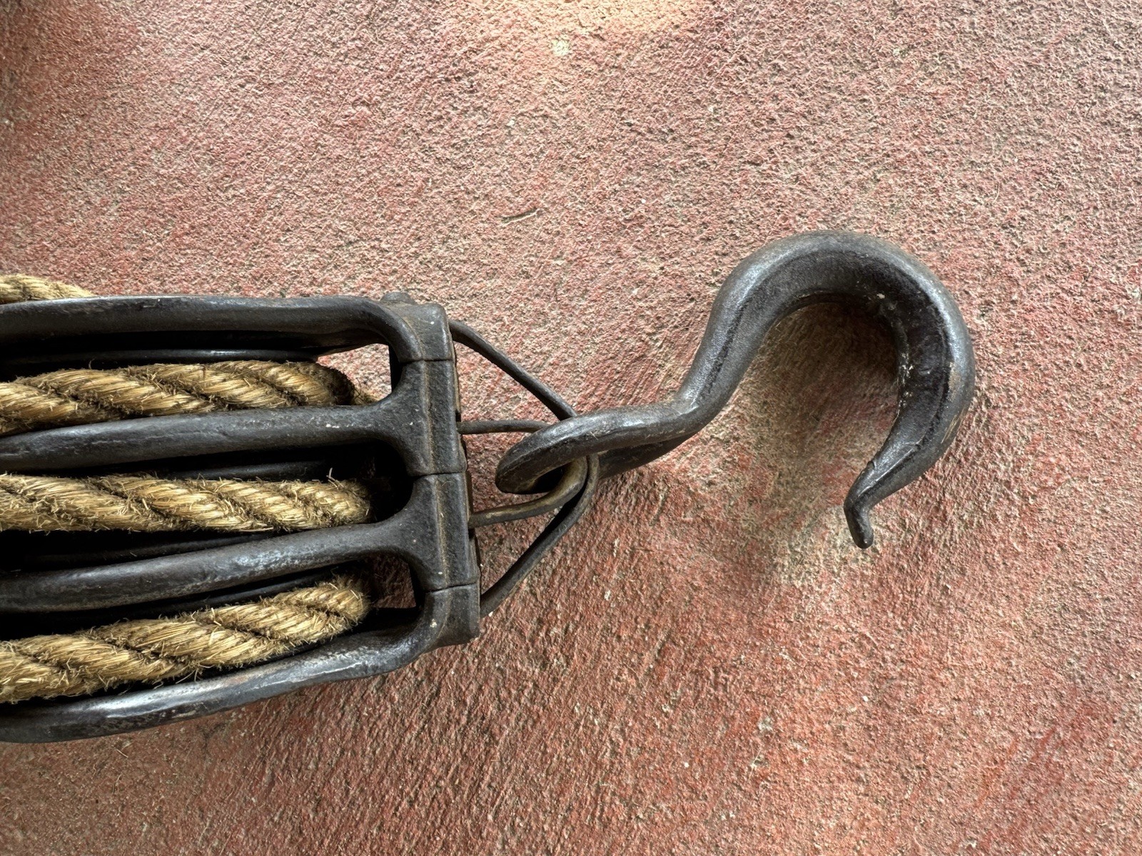 Antique Cast Iron Double and Triple Pulley Block Hooks