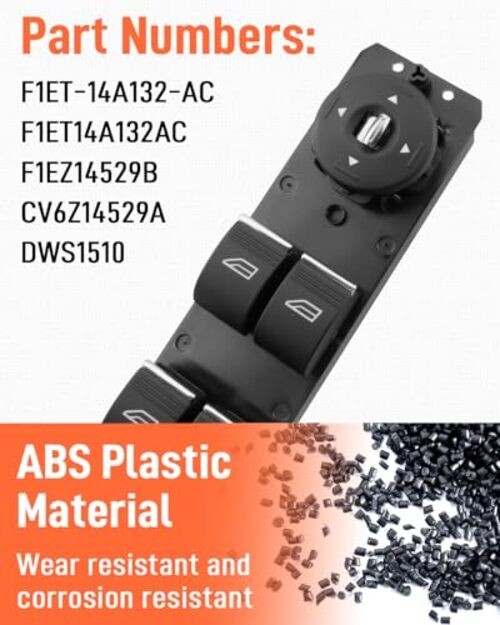 Master Power Window Switch Driver Side Fit for C-Max 2013-2018, for Escape