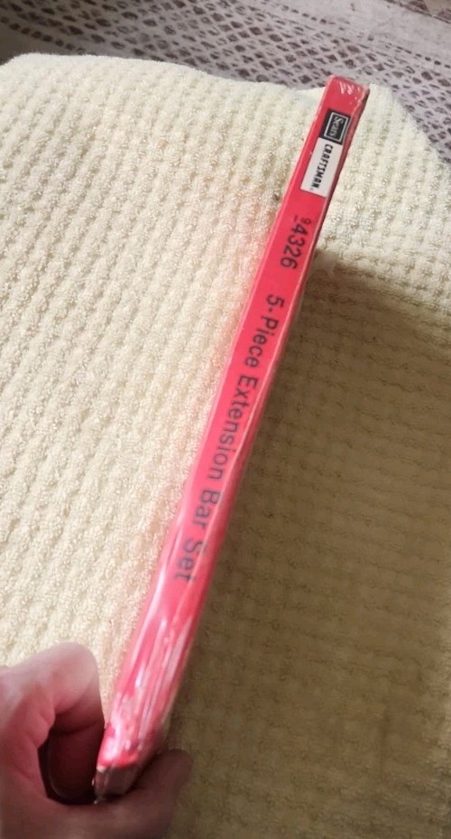 RARE VINTAGE SEARS 4326 CRAFTSMAN USA NOS 5pc EXTENSION BAR SET 1/4” 3/8” Pkg