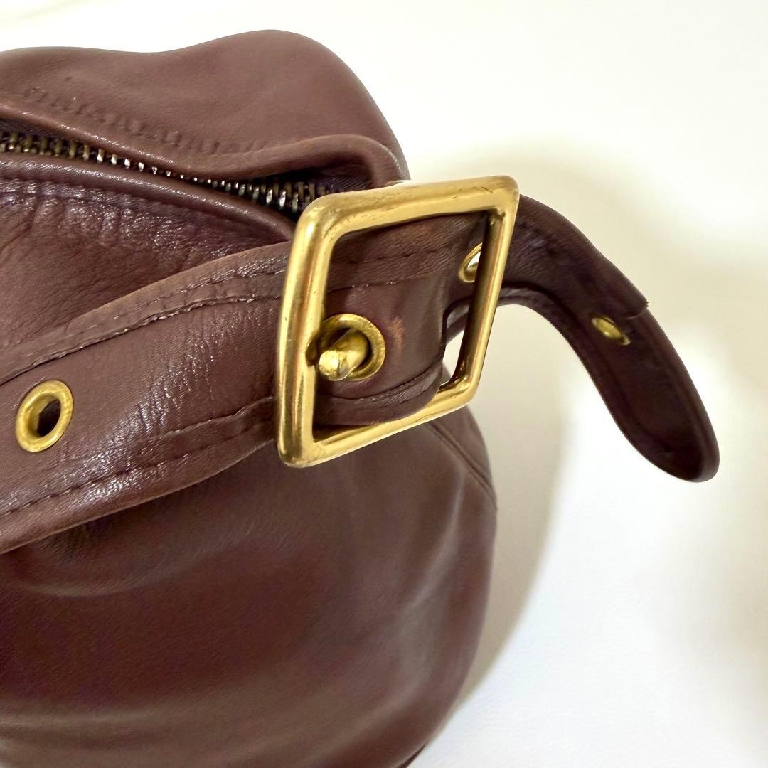 COACH One Shoulder Bag 9085 Brown Leather 31cm x 38cm x 21cm Used