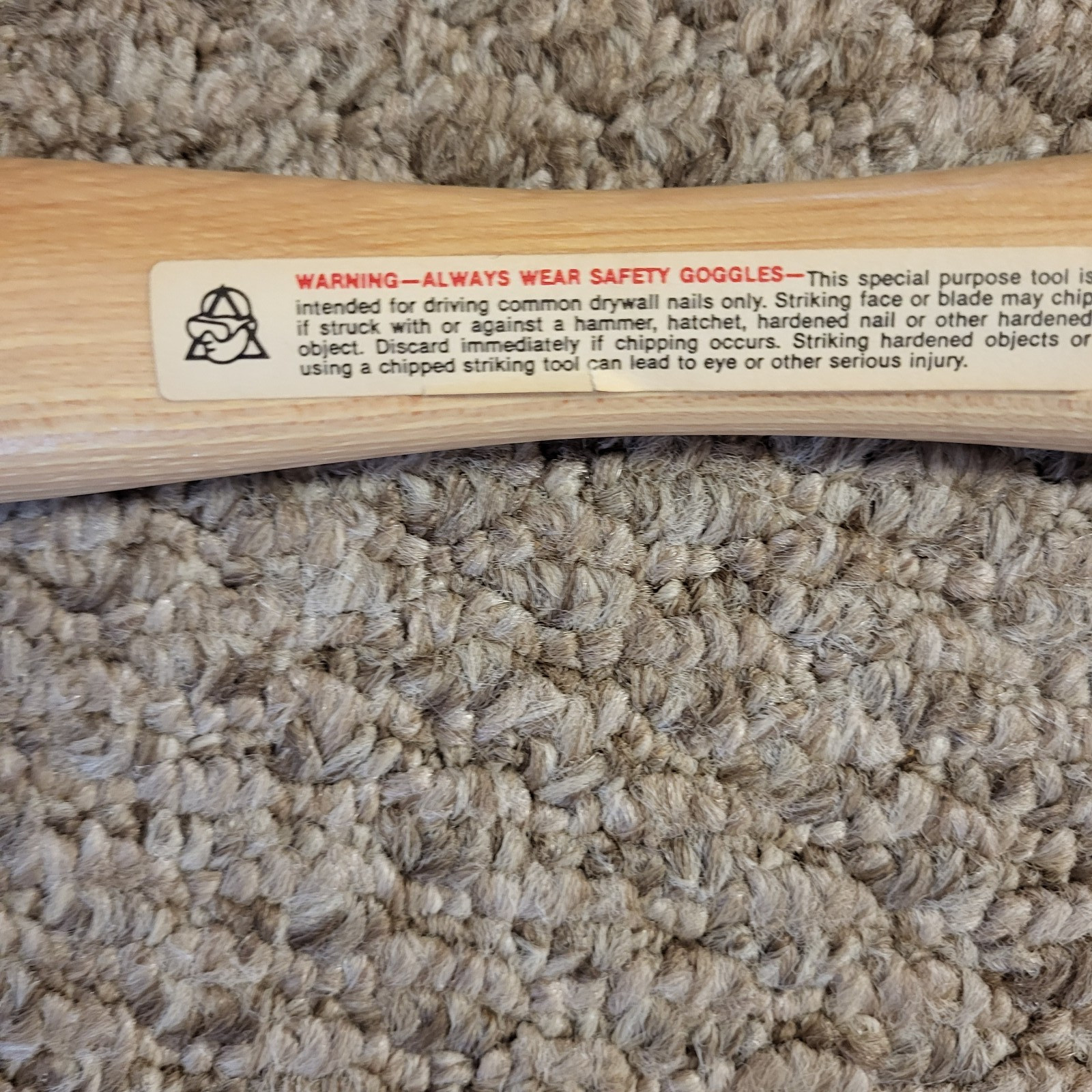 NOS VAUGHAN WBS Pro Rocker Drywall Hammer Hatchet Hickory Handle USA 🇺🇸