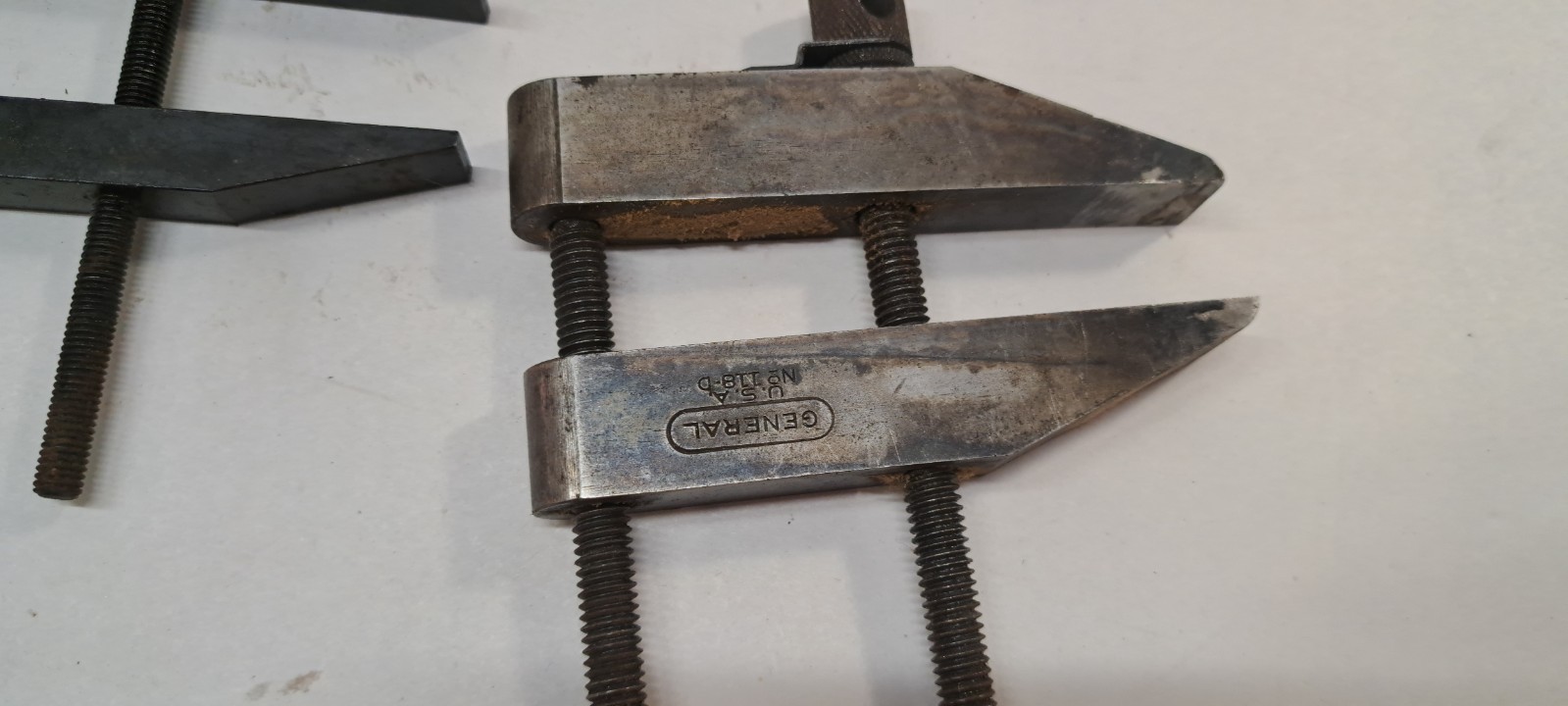 Vintage General No 118-D Machinist Parallel Clamp Mini Vise plus one