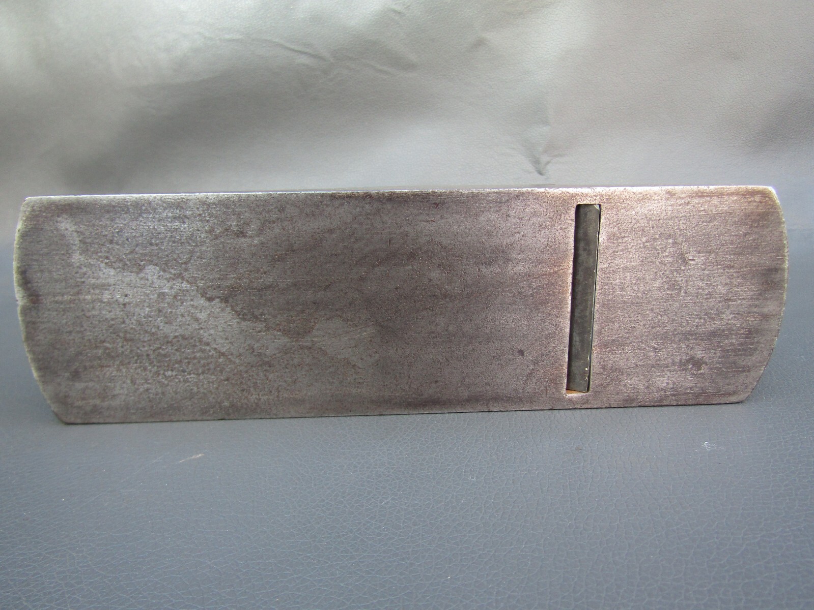 Vintage gunmetal infill smoothing plane with steel sole old tool H Slater London
