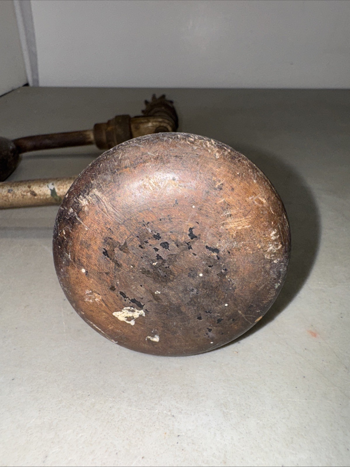 Vintage Stanley No. 945 10″ Ratcheting Reversable Hand Drill Wood Handle Working