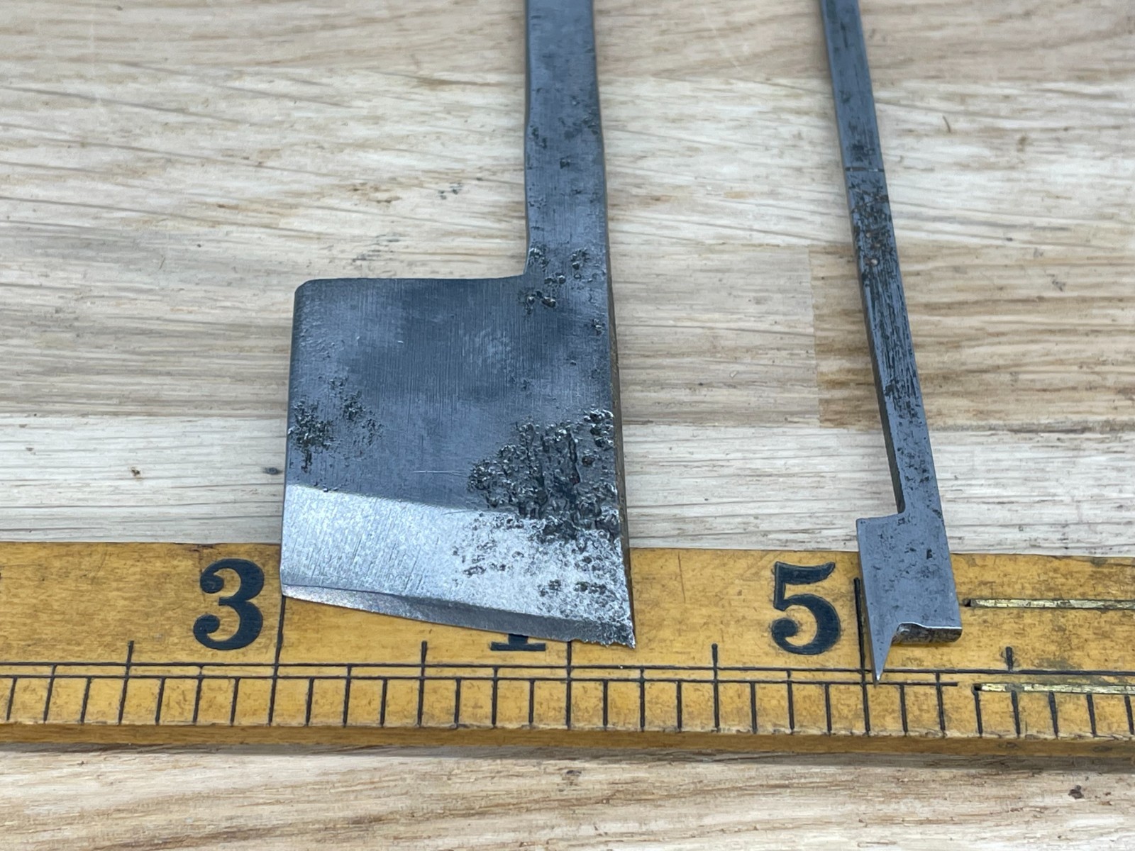 Vintage A Mathieson No5 Wood & Brass Skew Plough Plane & Depth Stop Tool