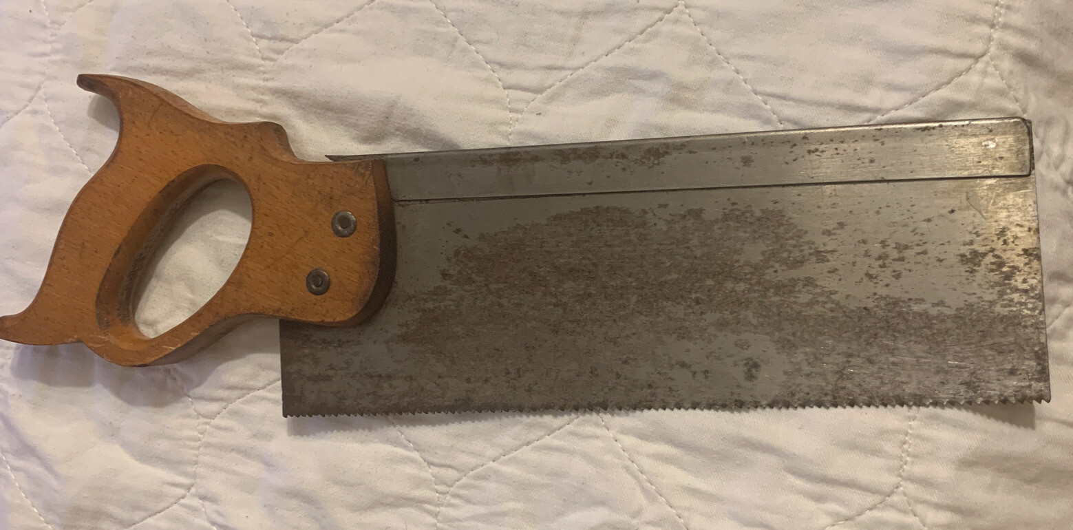 Vintage Rare VULCAN Germany 10″ Blade Miter Hand Saw – 11 TPI
