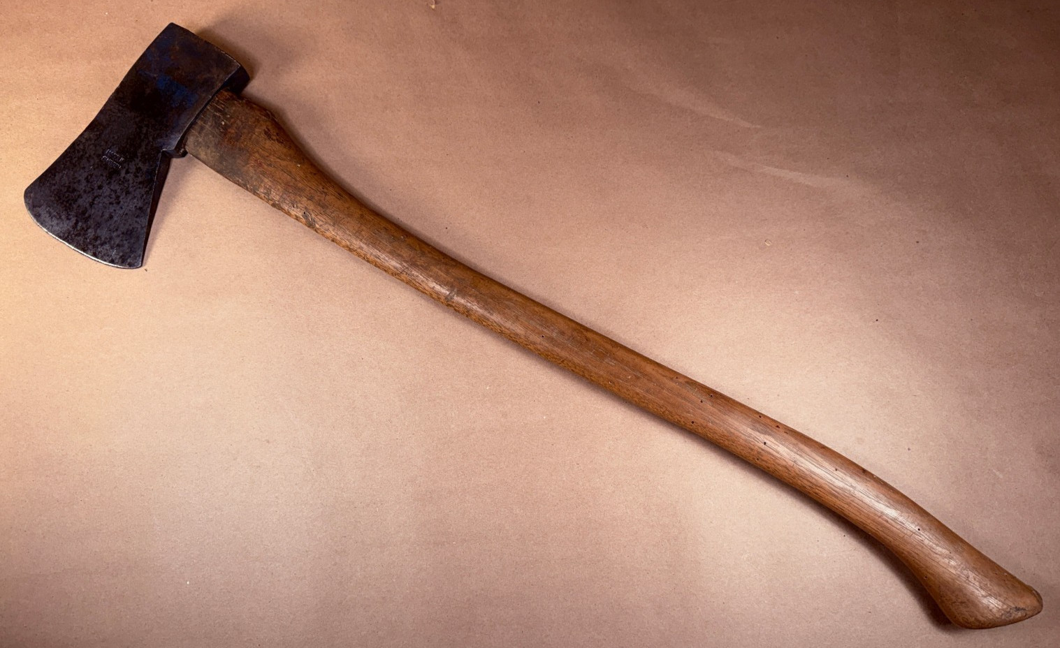 Vintage Blue Hand Axe Made In Sweden 2-1/2 Lb With Original Wood Handle