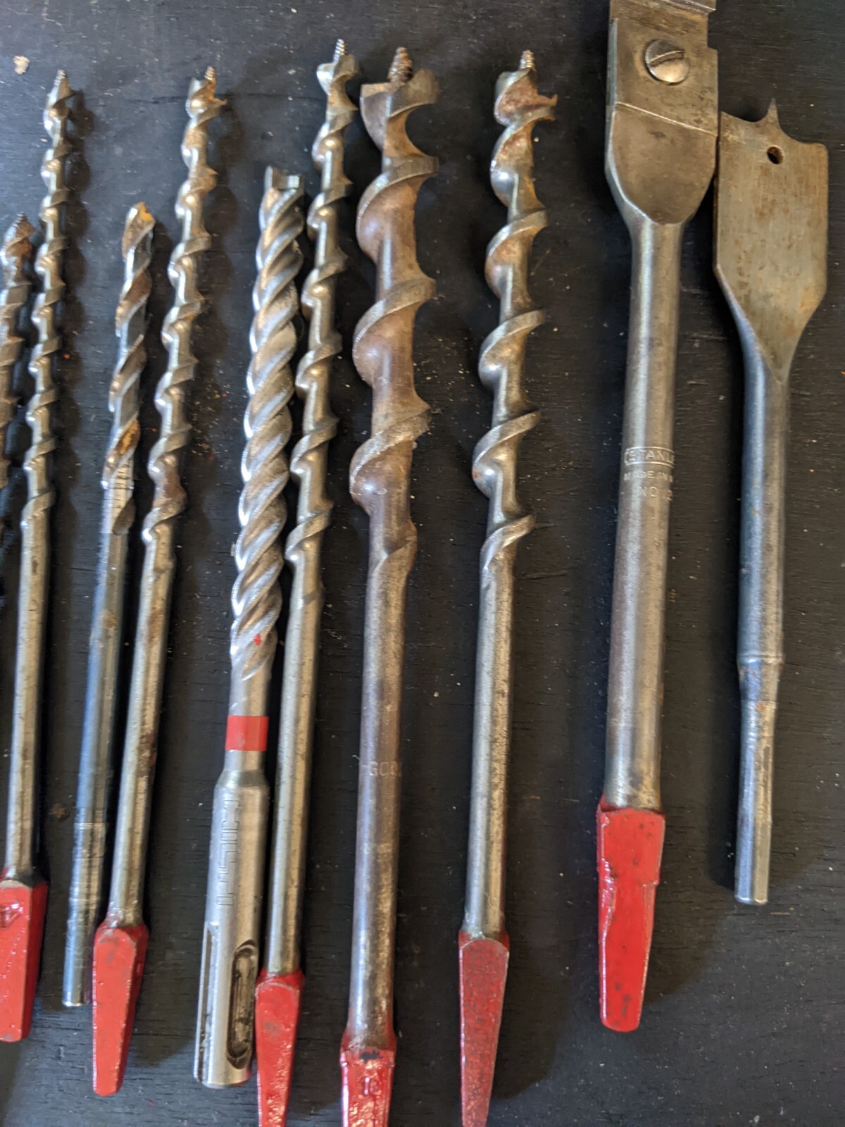 Vtg 23 Piece Set Extension Lip Auger Drill Bits.
