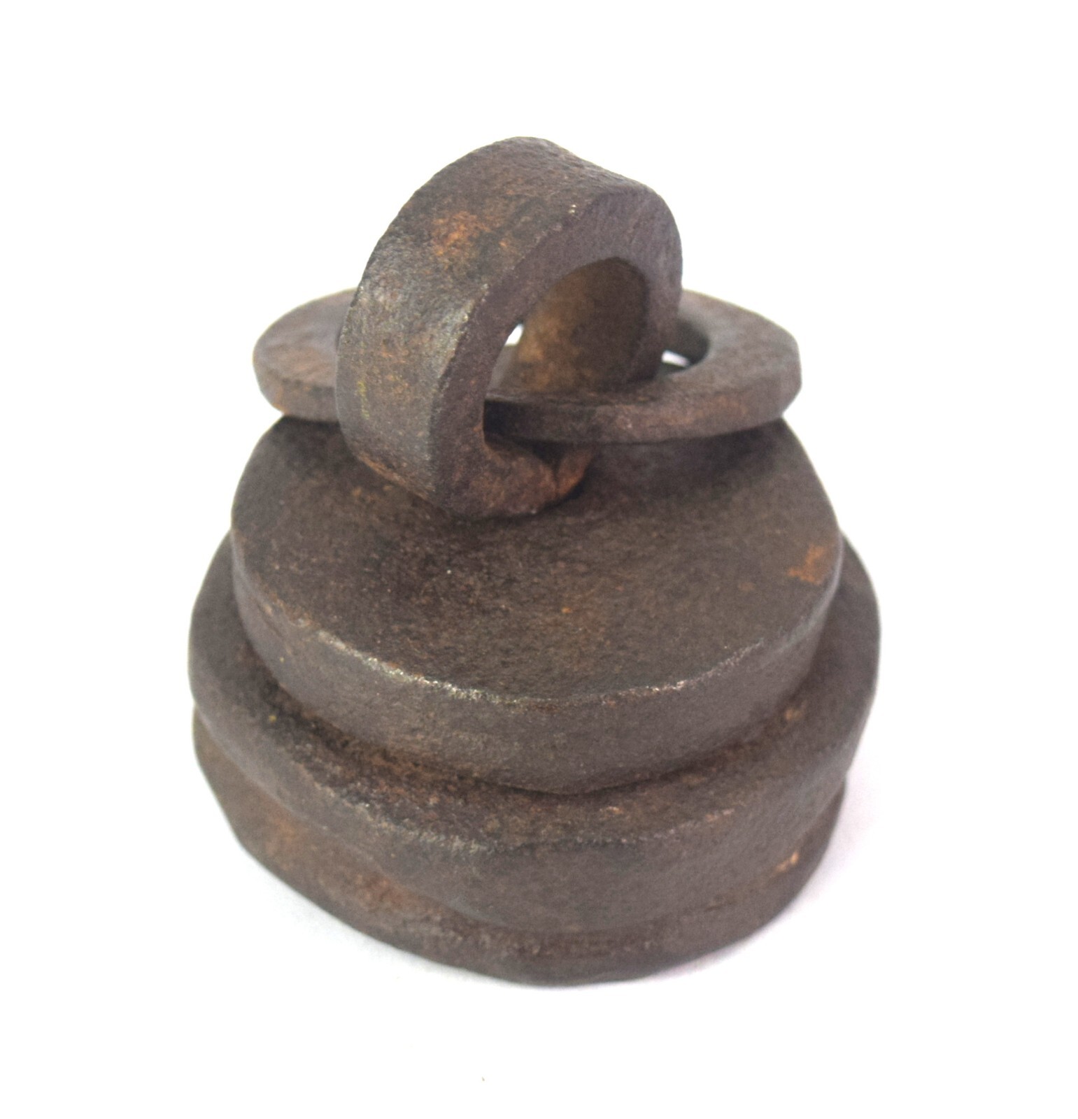 Handmade Solid Iron Weight Scale Unique Shape Mercantile Weighting Tool G15-435