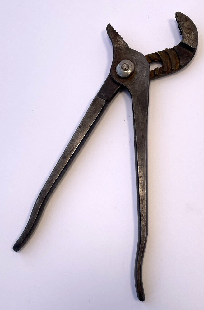 Vintage UTICA 507-10 USA Channel Lock Pliers Slip Joint Parrot Nose Nut Buster
