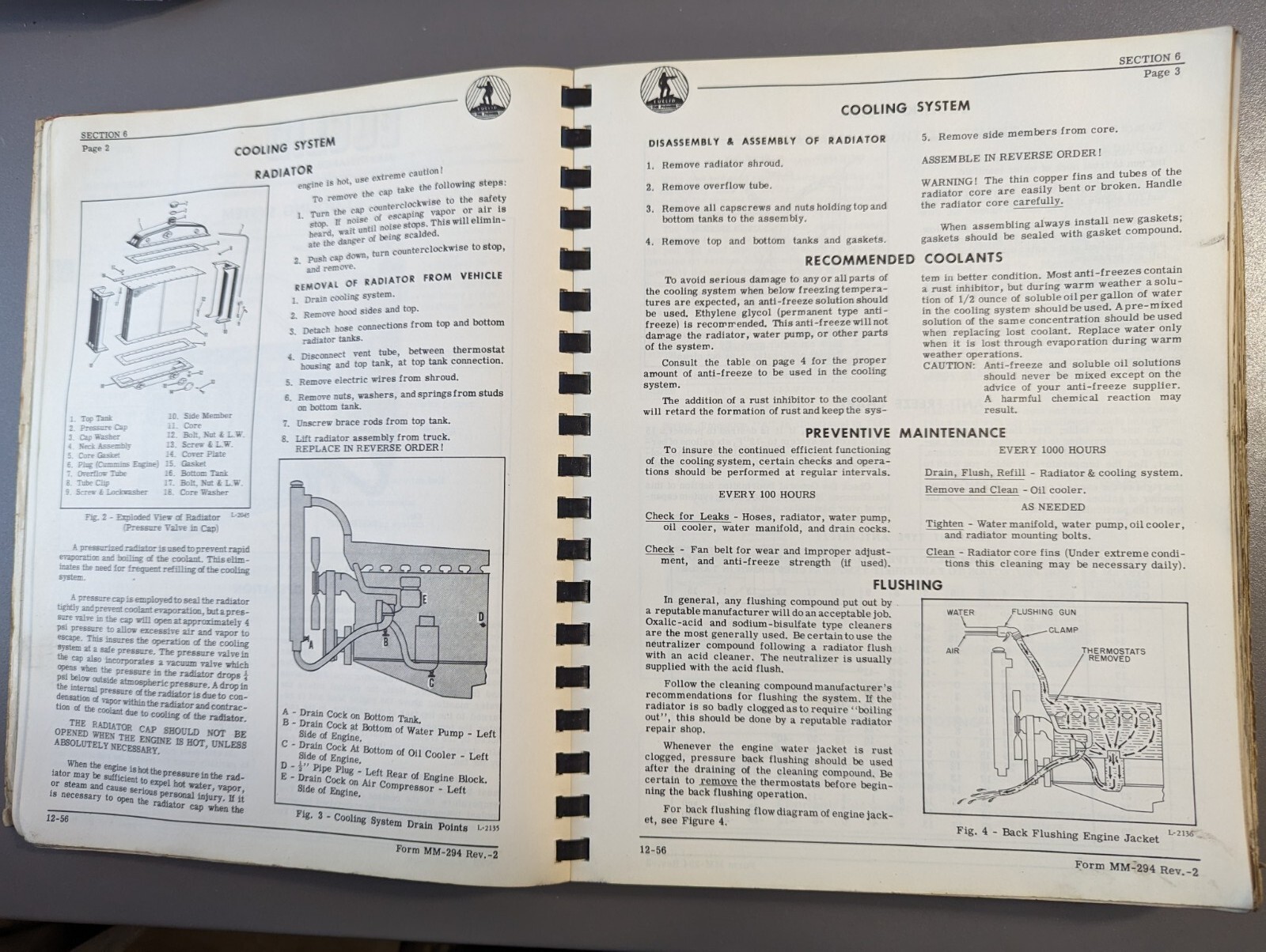 1950’s Euclid Maintenance Manual Models (TDT)1-28 Used W/Euclid 15.5yd Scraper