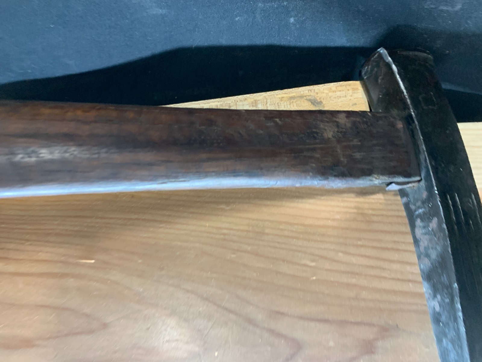 Antique- Medoyoki — Japanese Mortising Axe (for log rafting) 1611g 46cm