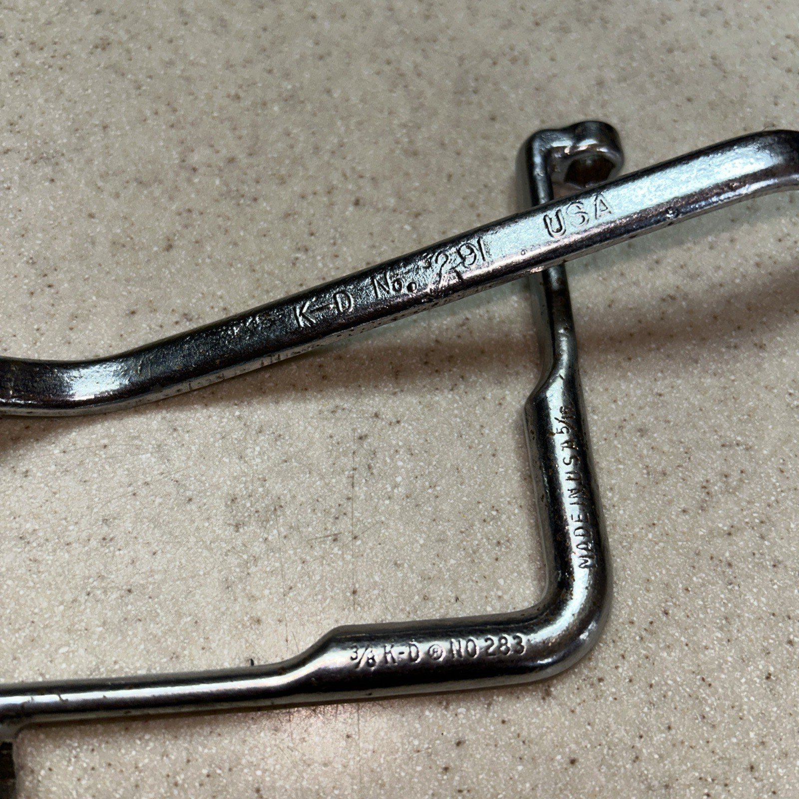 Lot of 2 Brake Bleeder Wrenches K-D # 291 1/4 & 3/8 K-D # 283 3/8 & 5/16
