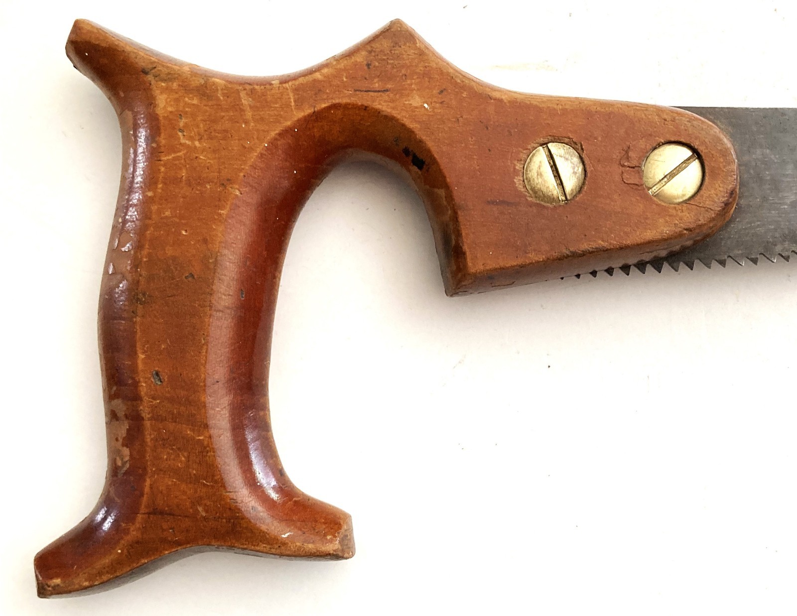 SIMONDS MFG. CO., FITCHBURG, MA #116 COMPASS HAND SAW, EARLY 1900’s, VG COND.