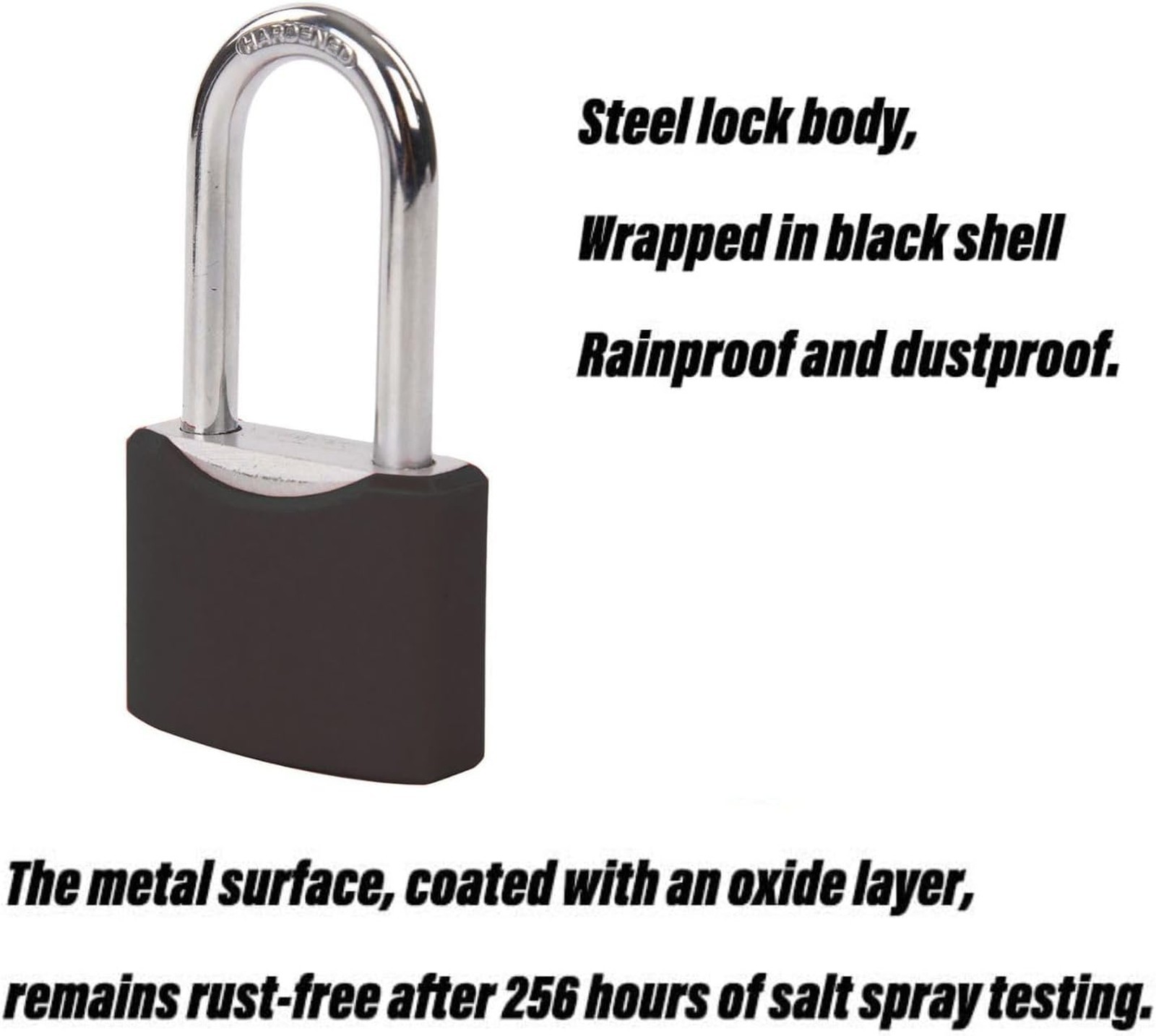 Heavy Duty Outdoor Padlocks Keyed Alike 1-9/16 Inch Solid Steel Weatherproof