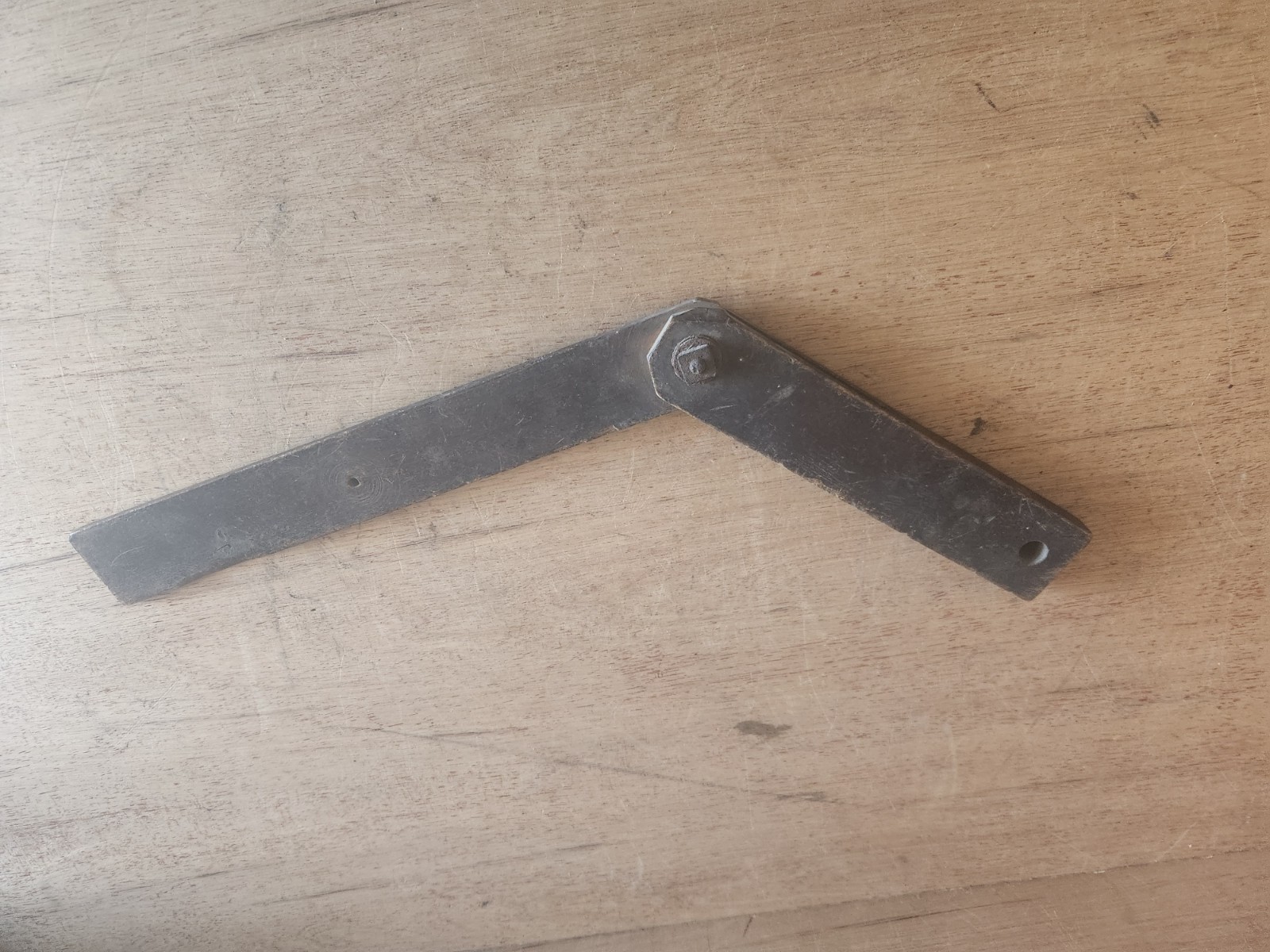 adjustable Bevel Square Circle Making Tool Wood Handmade Rough Vintage Antique