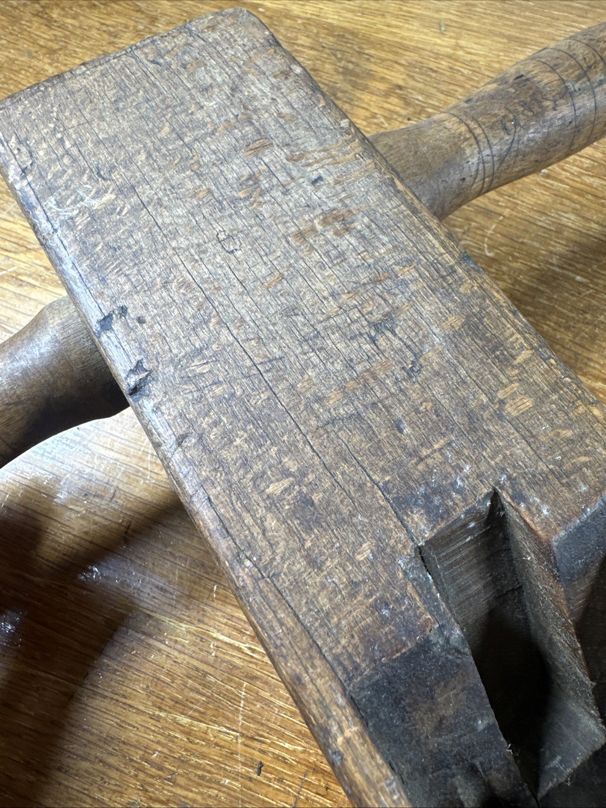 Antique Auburn Tool Co Wooden Plow Ox Plane Woodworking Hand Tool USA