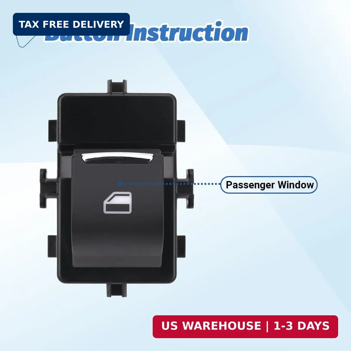 Passenger Power Window Switch for 2015-2020 Ford F-150 SW7340 5 Pins | Compatibl