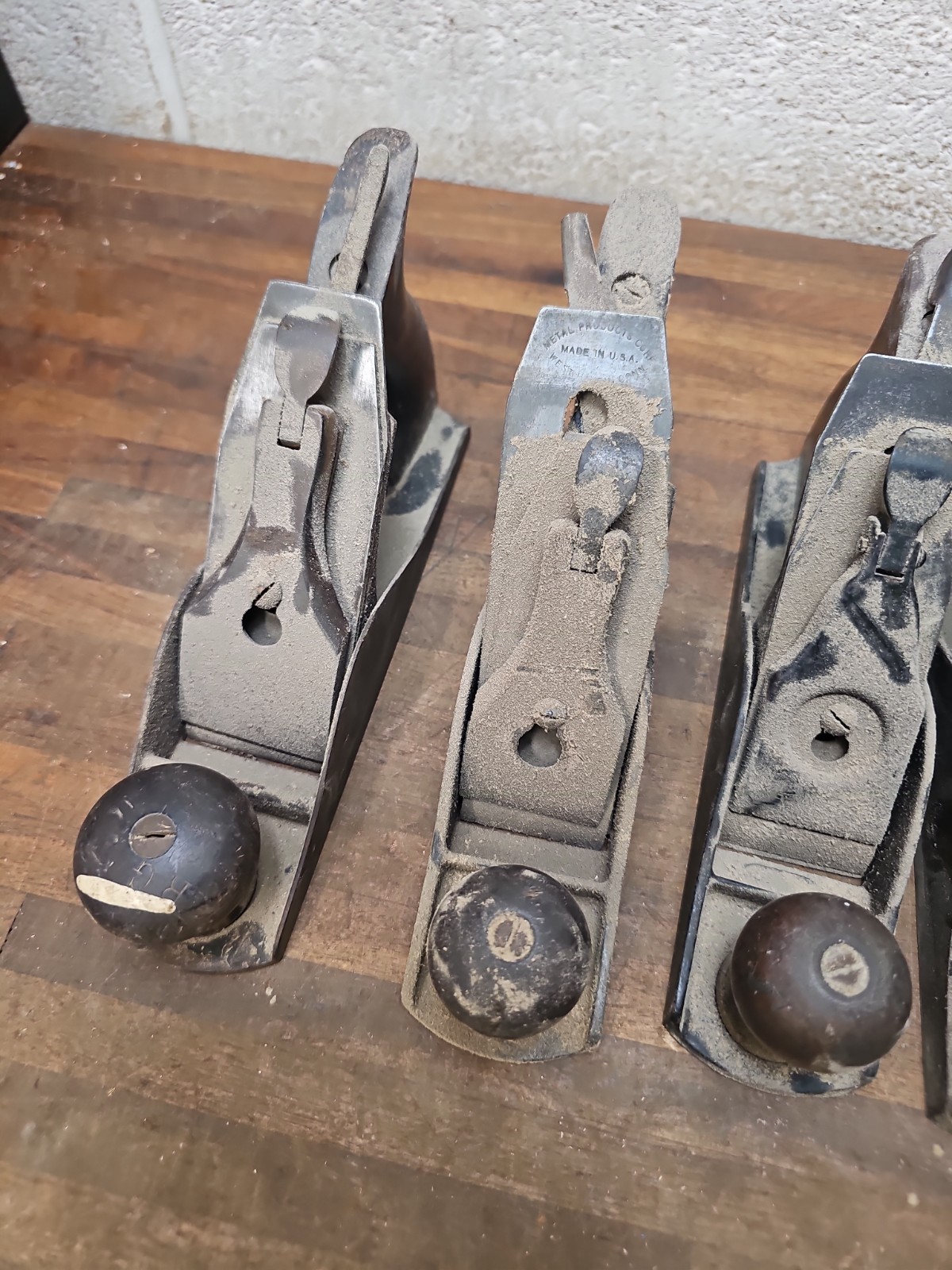 S45- 5 vintage No. 4 size Planes – Stanley Craftsman Etc