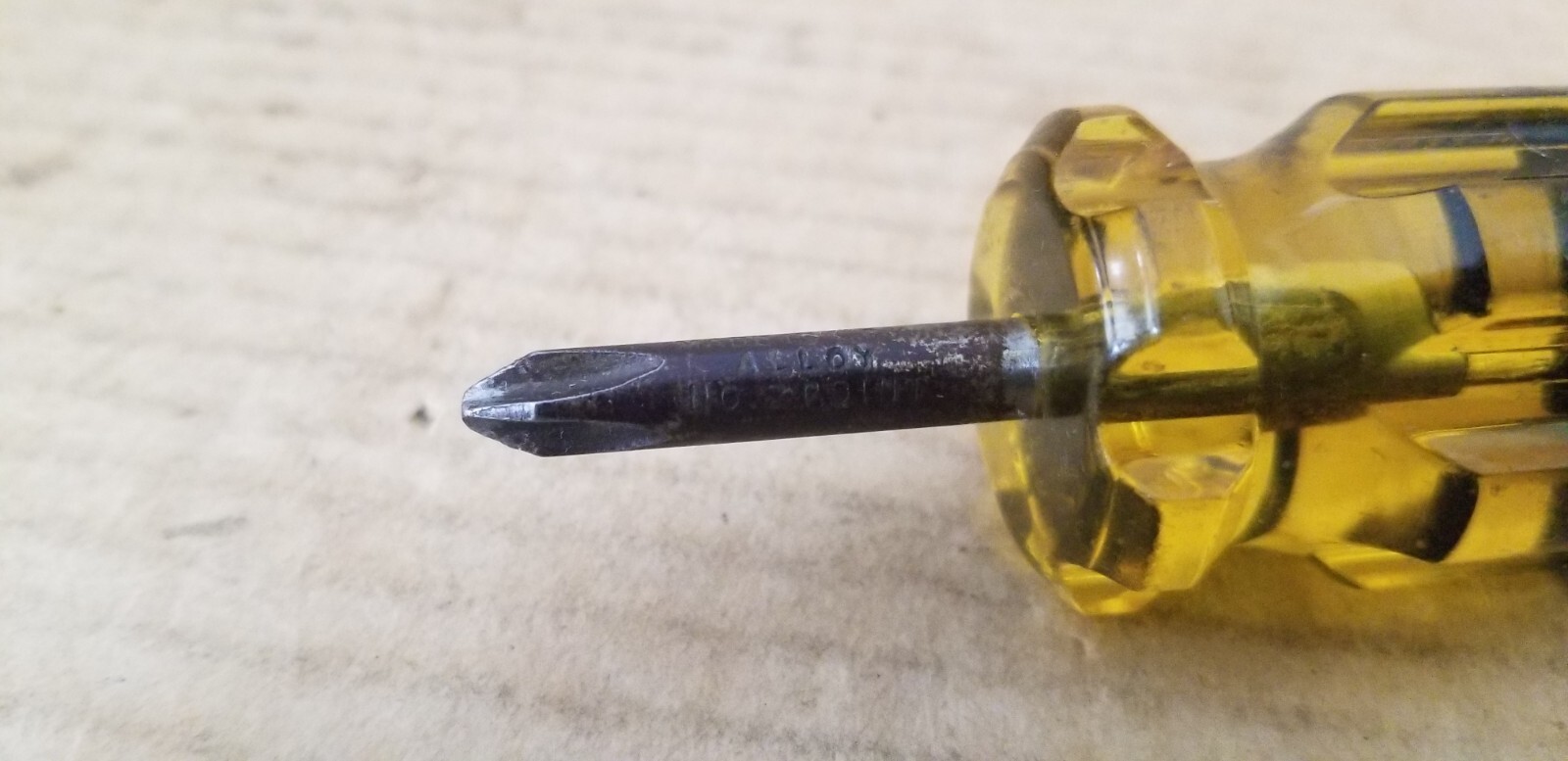 Vintage Bridgeport USA No.322-1 1/4 Phillips #2 Point Stubby Screwdriver, VGC