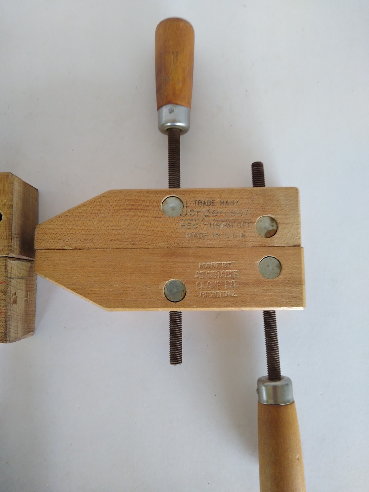 2 Jorgensen Wood Wood Clamps – 6 INCH OPENING Adjustable Hand Screw Carpenter