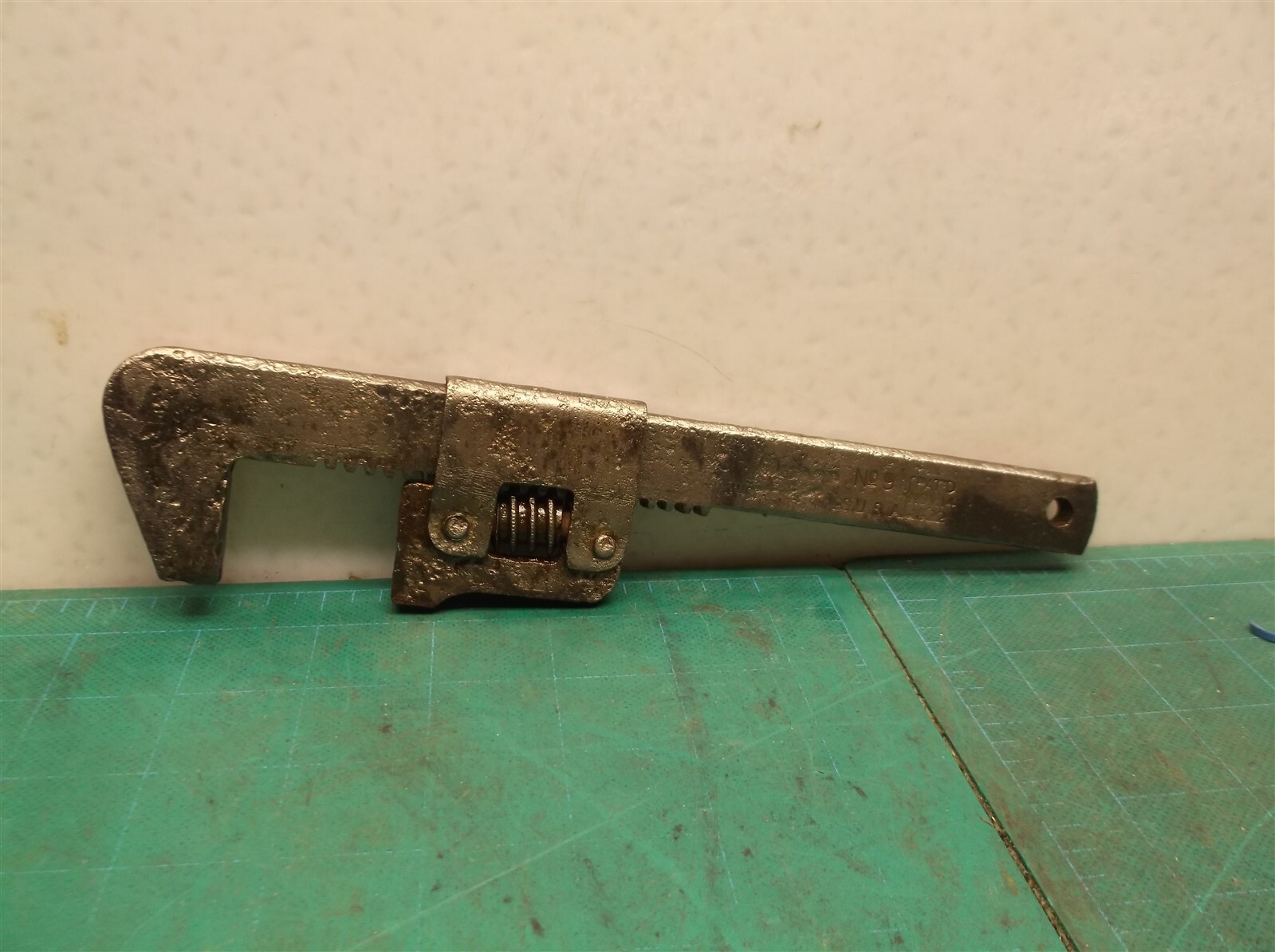 for collection only Antique Wizard No.9 Adjustable Wrench Worcester, MA. USA 19