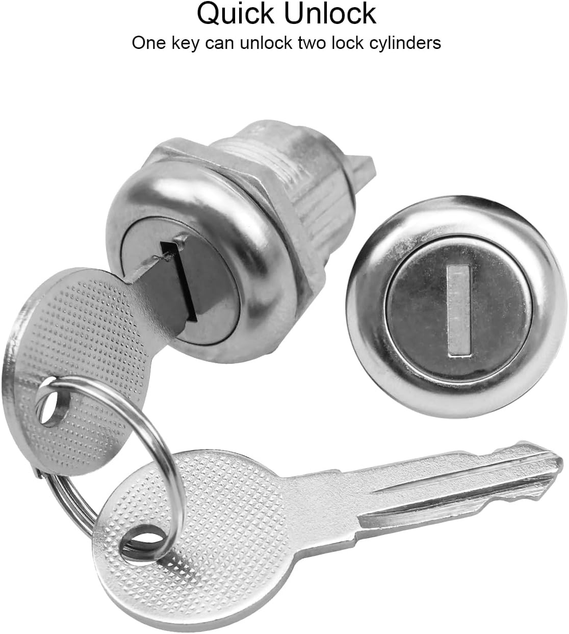 Tool Box Locks with Keys, 4 Pack Keys Alike 5/8 Inch Lock Cylinder Fit for T-Han