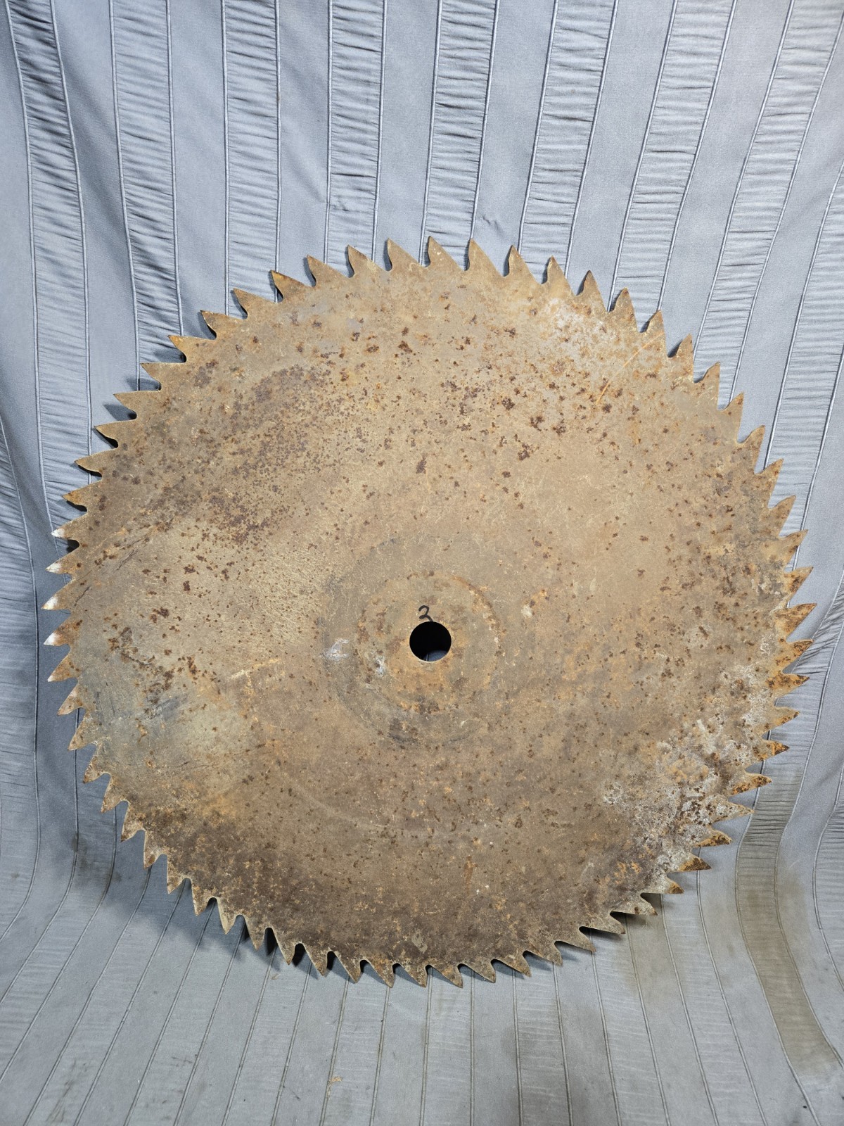 Large Sawmill Buzz Saw Blade 25″ Diameter Solid Sawblade LUMBER Decor Repurpose