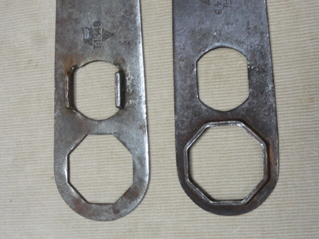 Lot of 2 Ford Script T 1349 Antique Car Hub Cap Cover Tool Kit Wrench Model T A