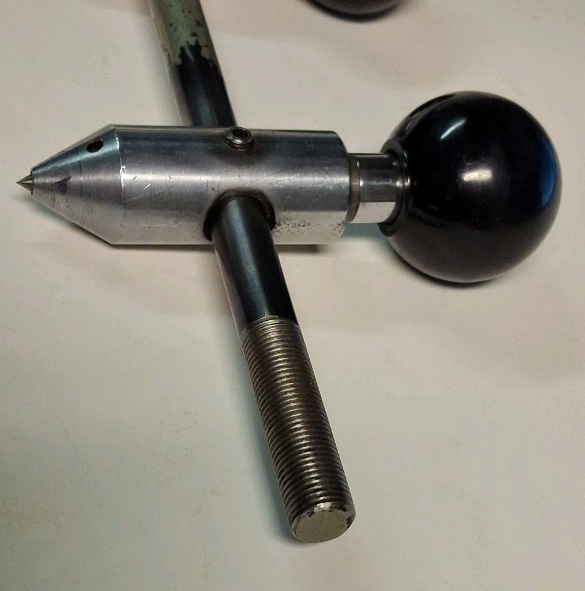Vintage Machinist Tool Steel Trammel Points Beam Compass, Drafting Woodworking