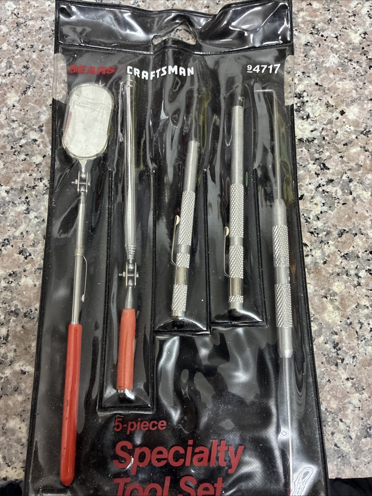 Sears Craftsman USA5pc Specialty Automotive Tool Set 4717 Mirror Screw Start